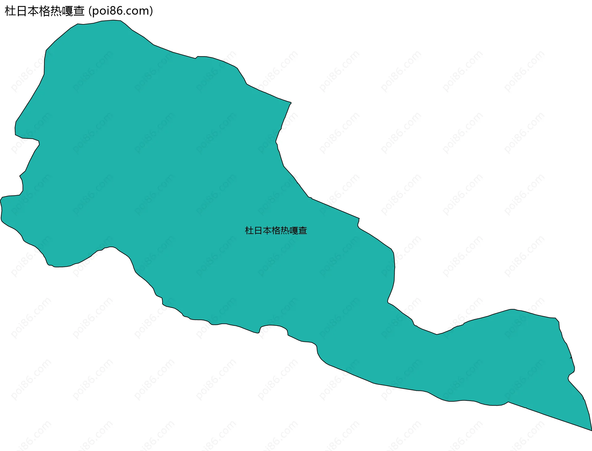 杜日本格热嘎查边界地图