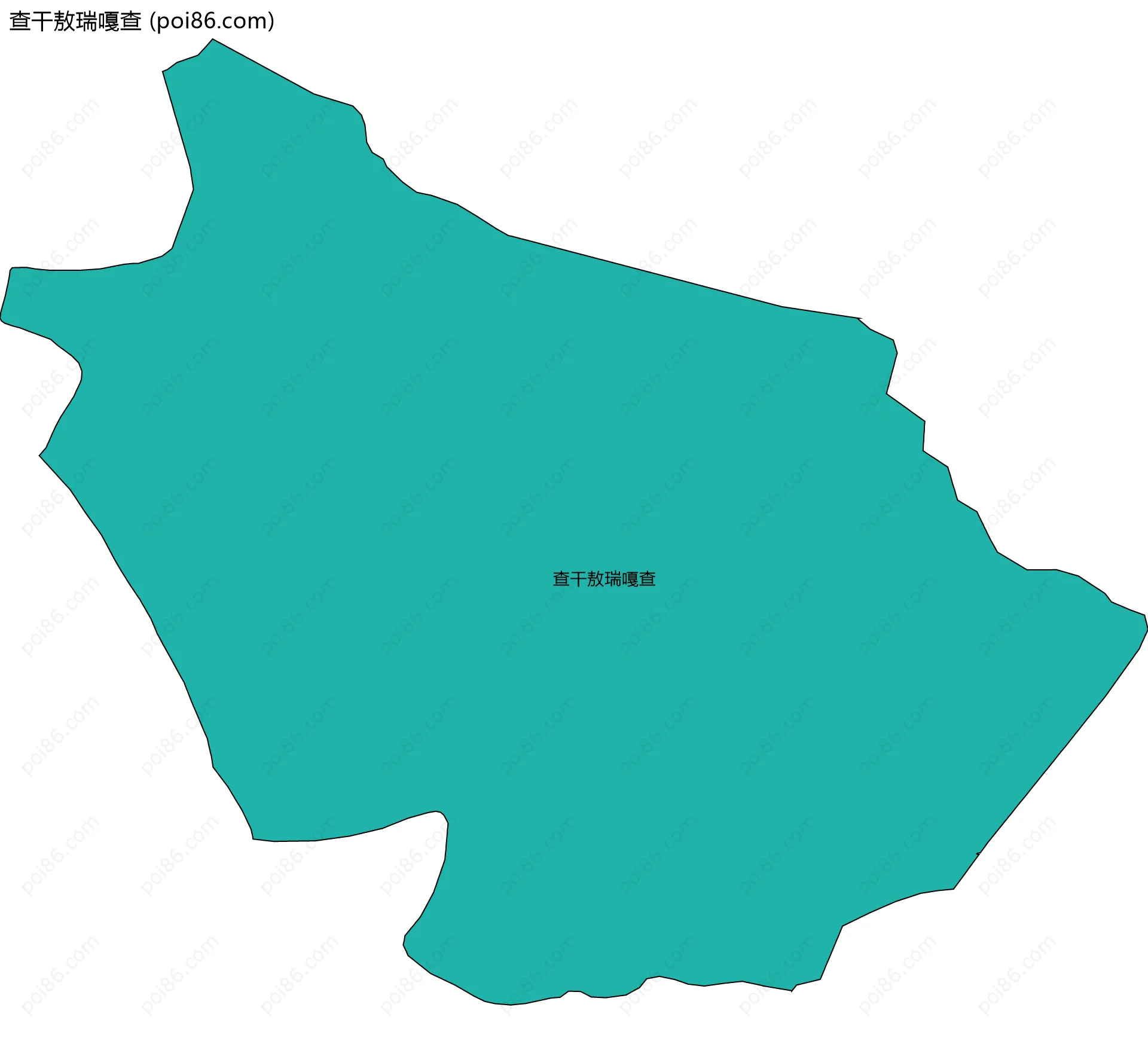 查干敖瑞嘎查边界地图