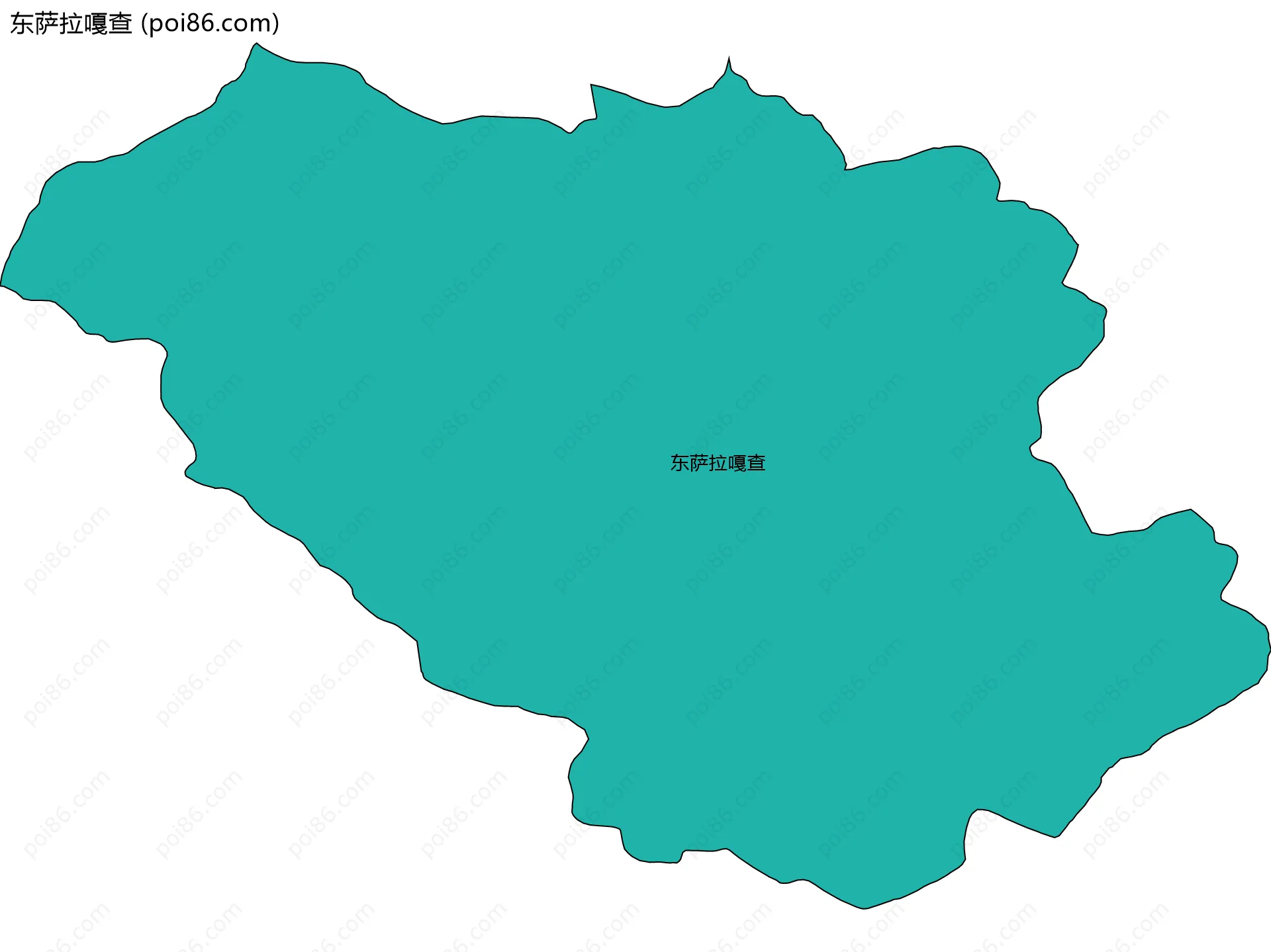 东萨拉嘎查边界地图