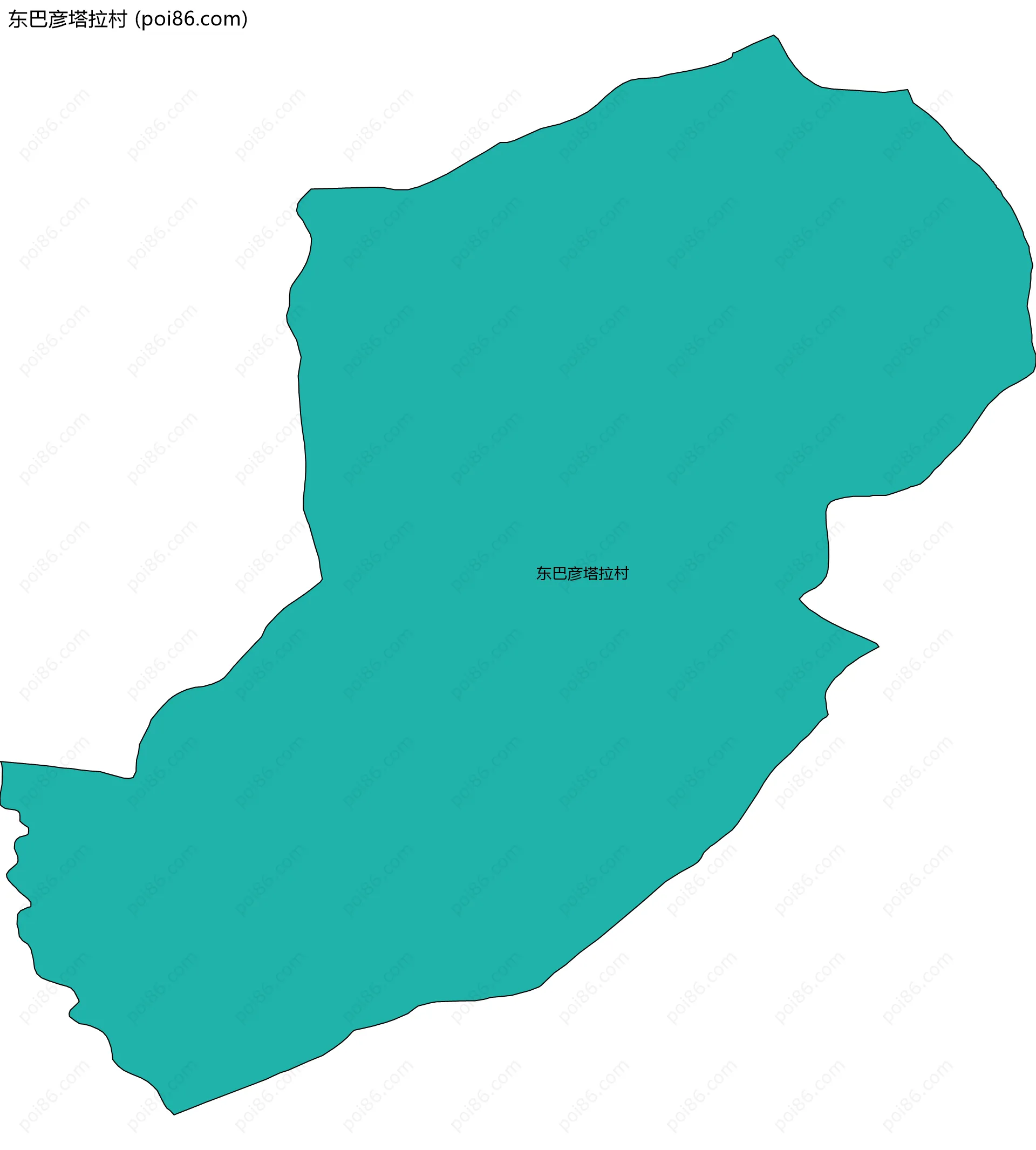 东巴彦塔拉村边界地图