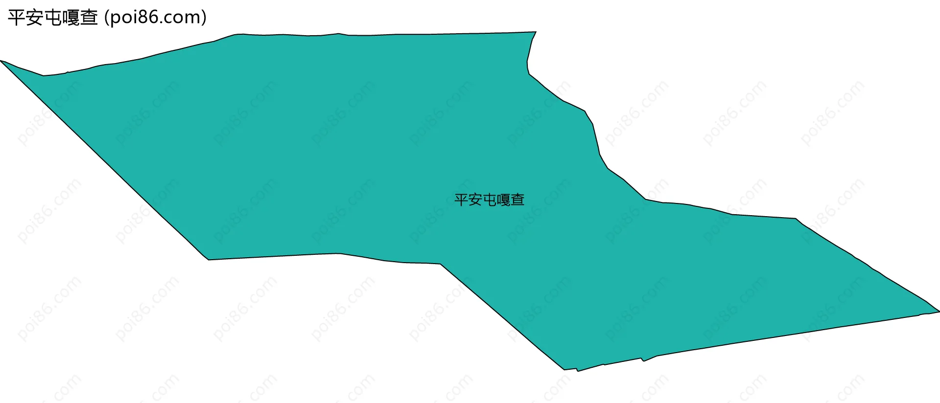 平安屯嘎查边界地图