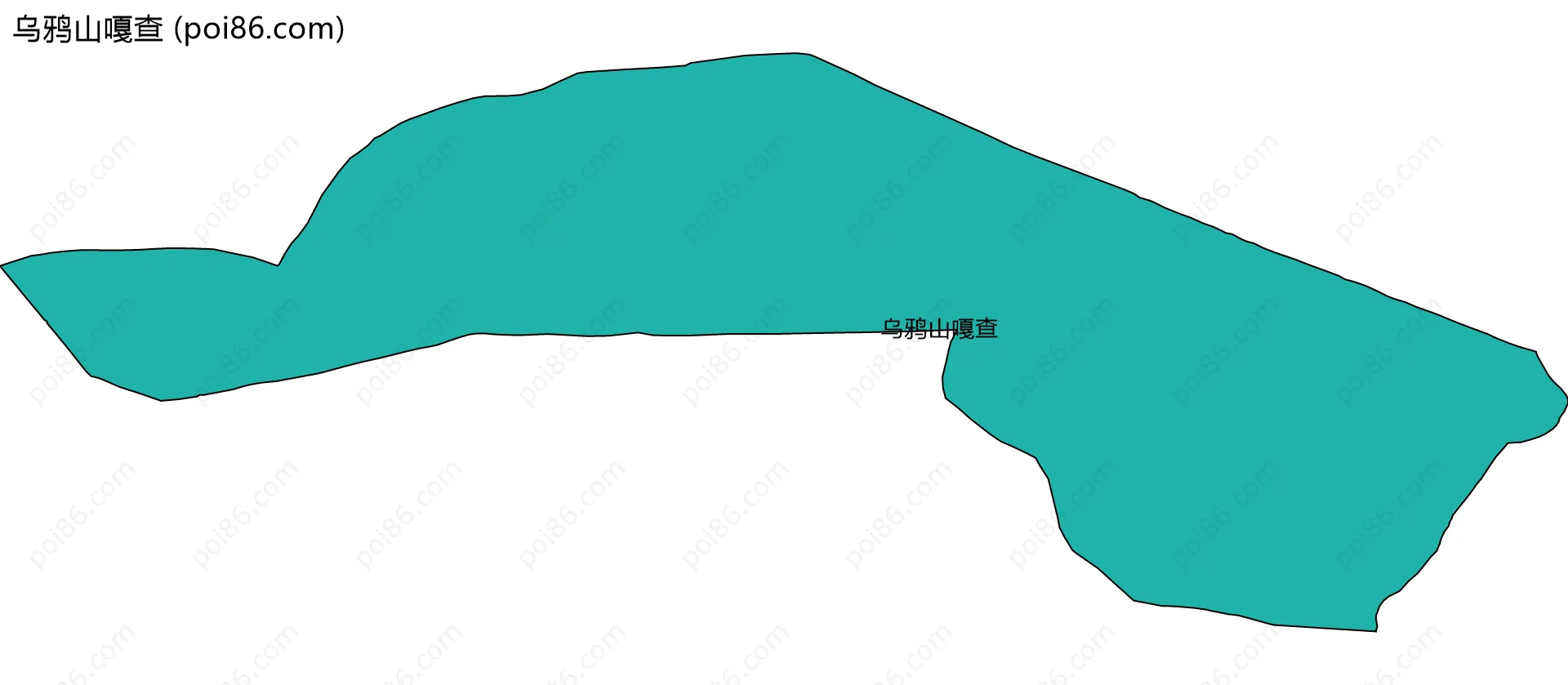 乌鸦山嘎查边界地图