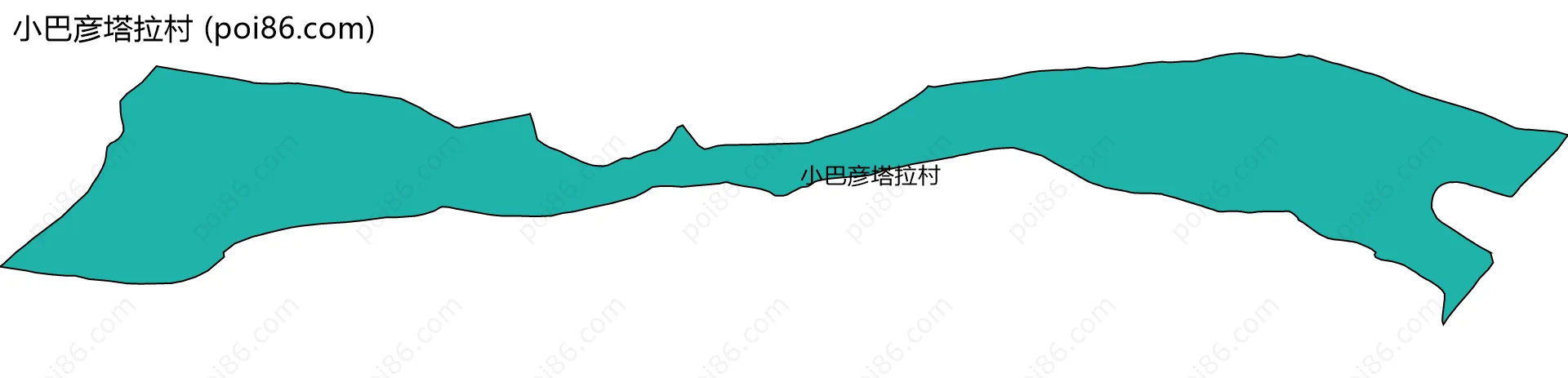 小巴彦塔拉村边界地图