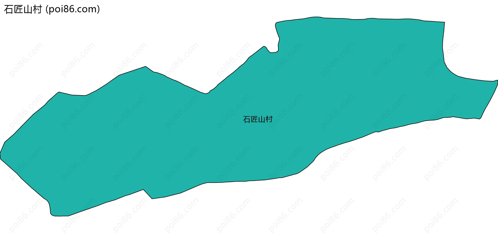 石匠山村边界地图