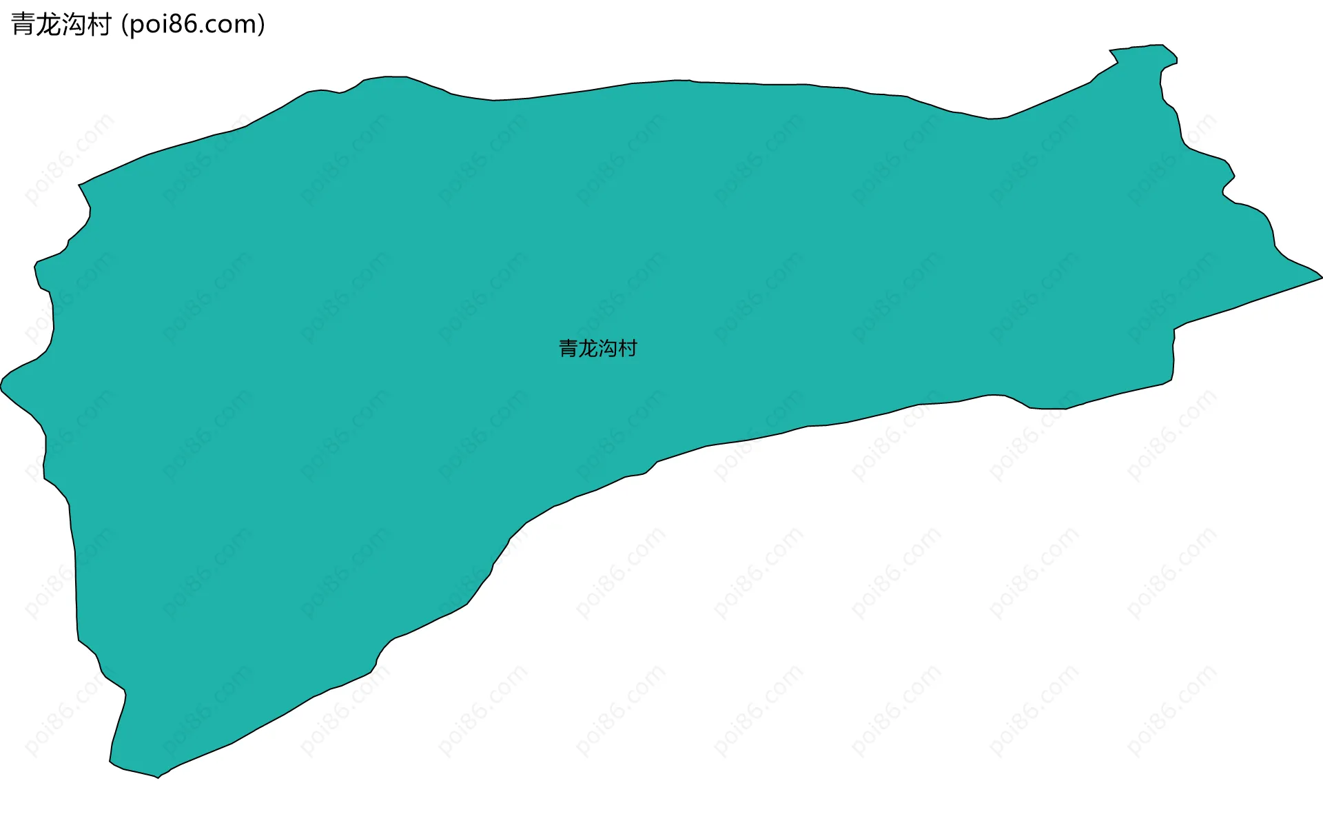 青龙沟村边界地图
