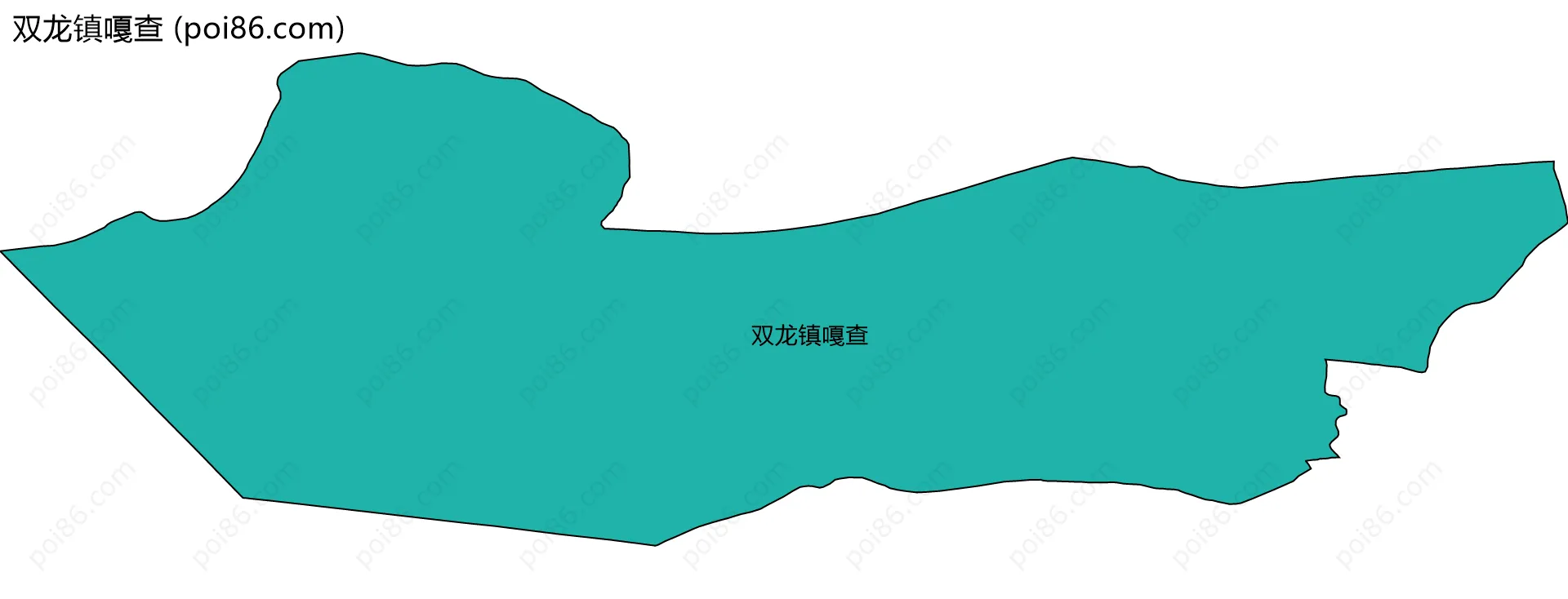 双龙镇嘎查边界地图