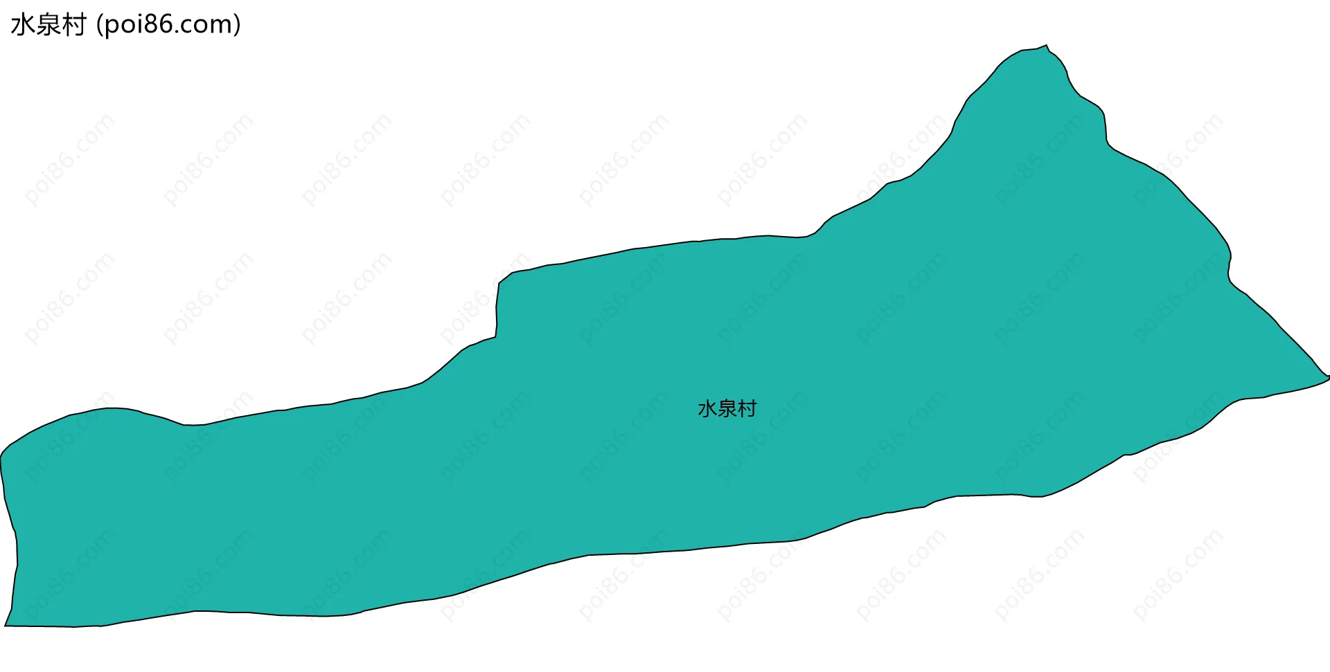 水泉村边界地图