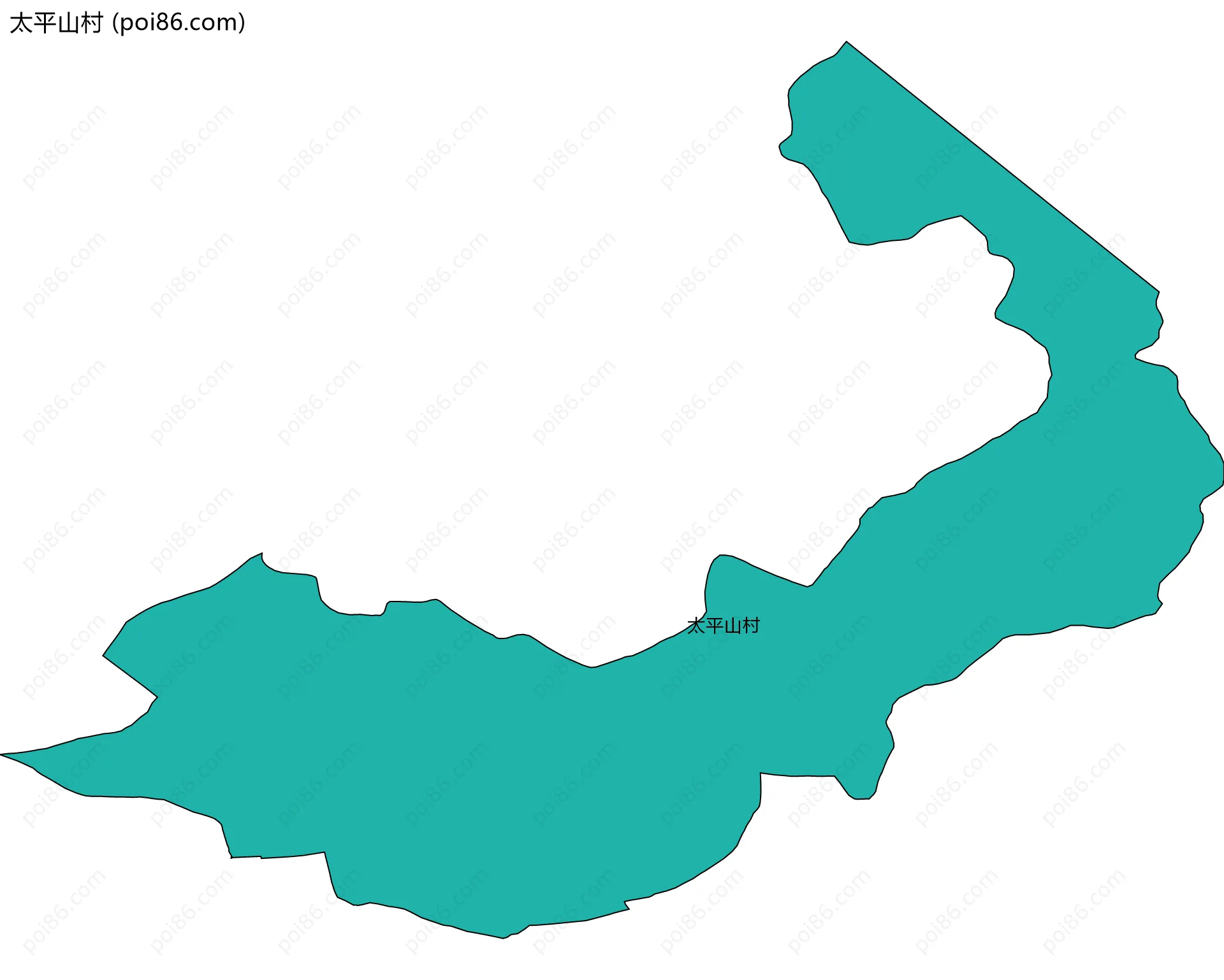 太平山村边界地图