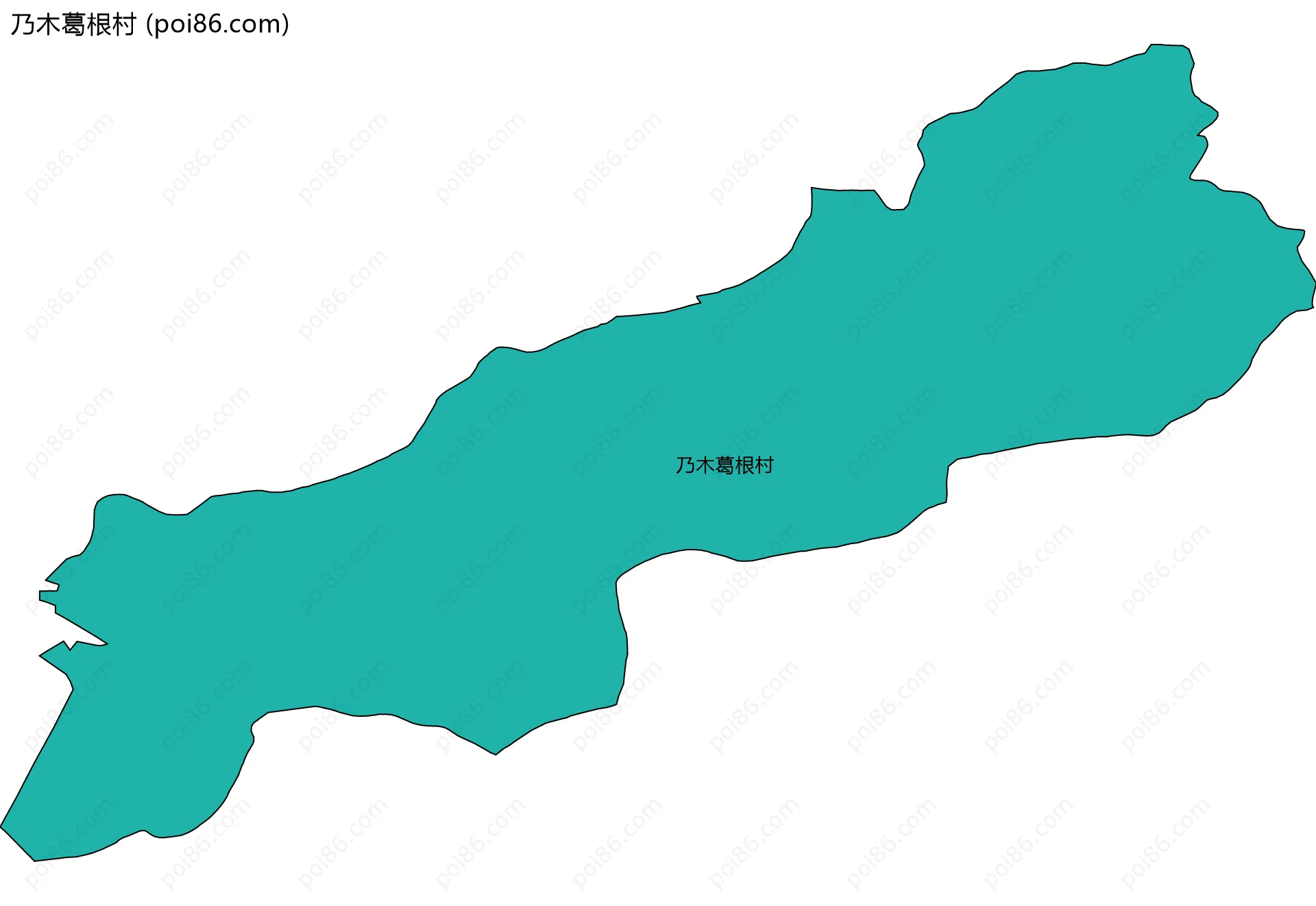 乃木葛根村边界地图