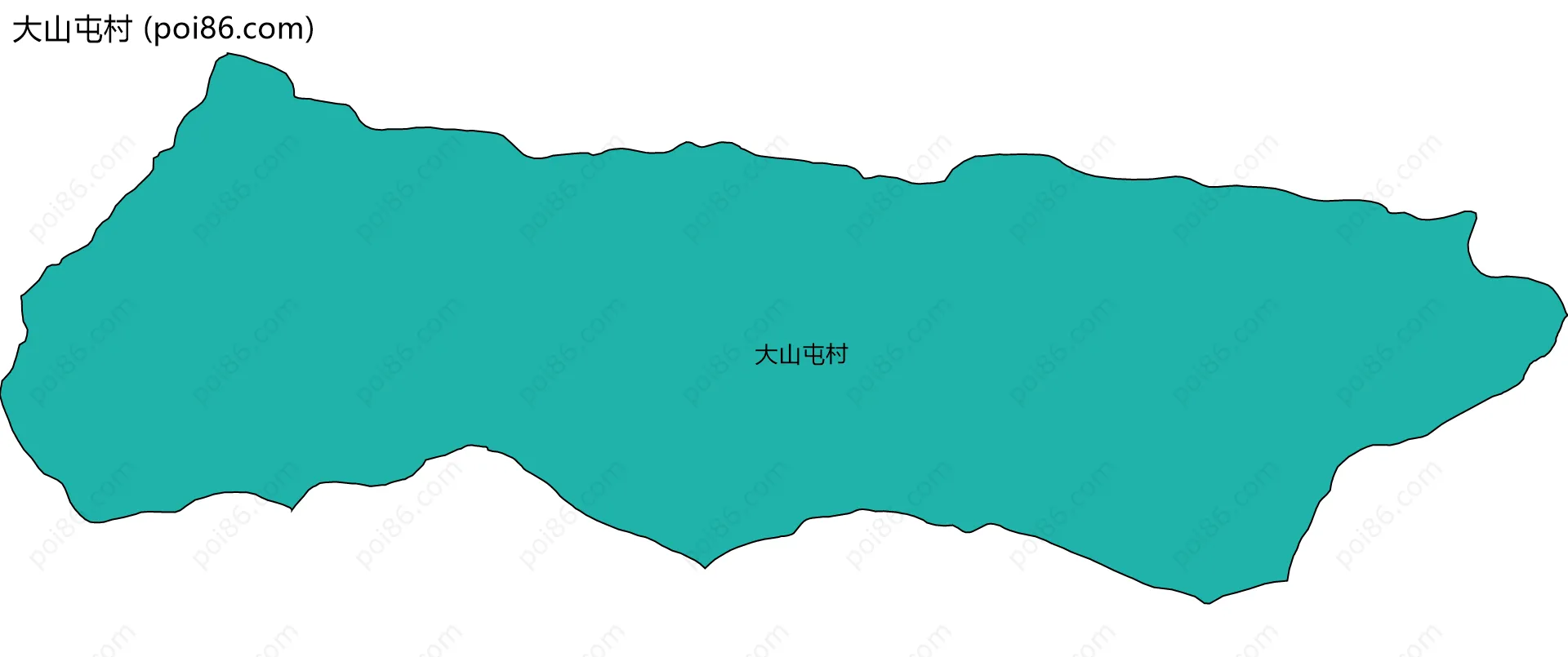 大山屯村边界地图