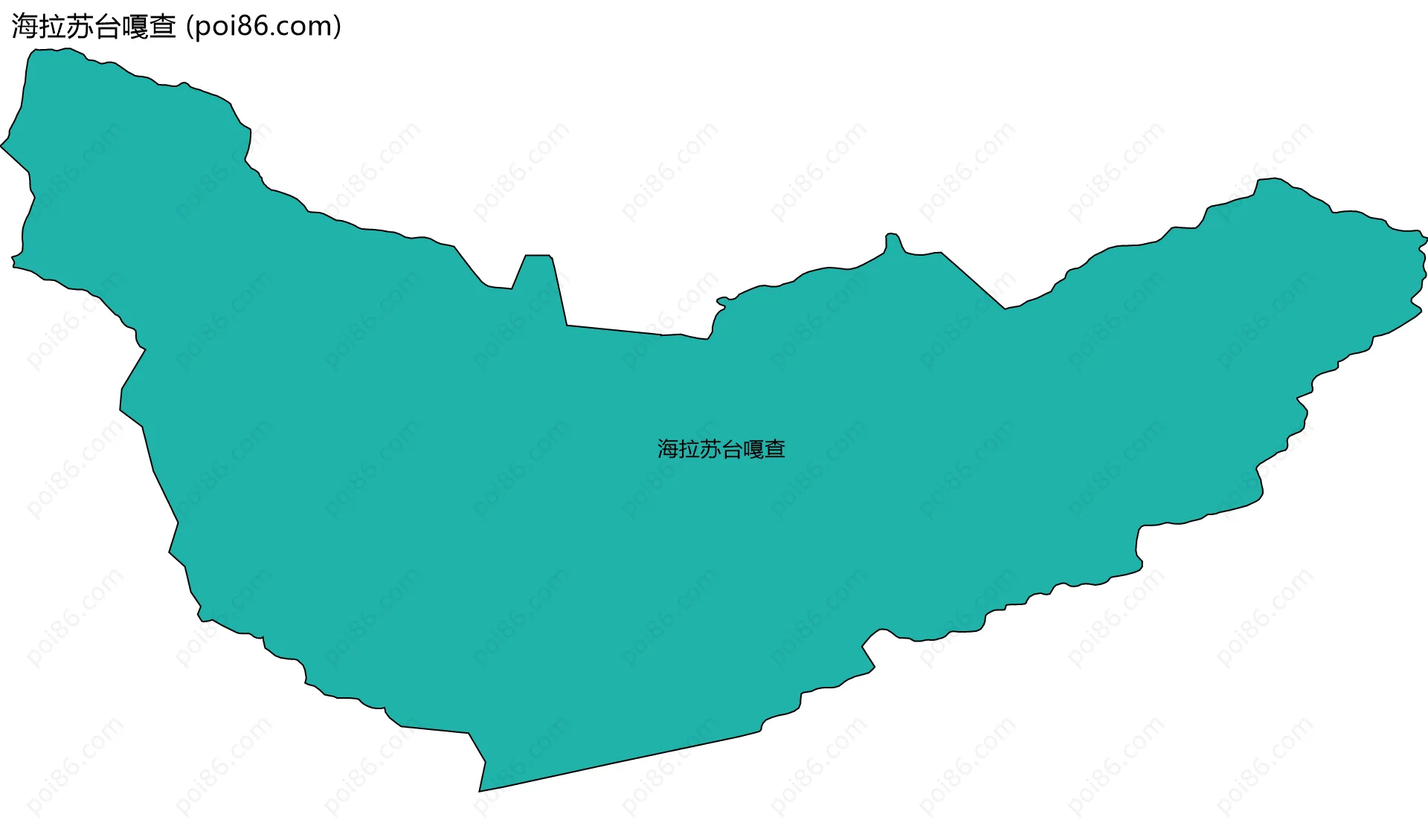 海拉苏台嘎查边界地图