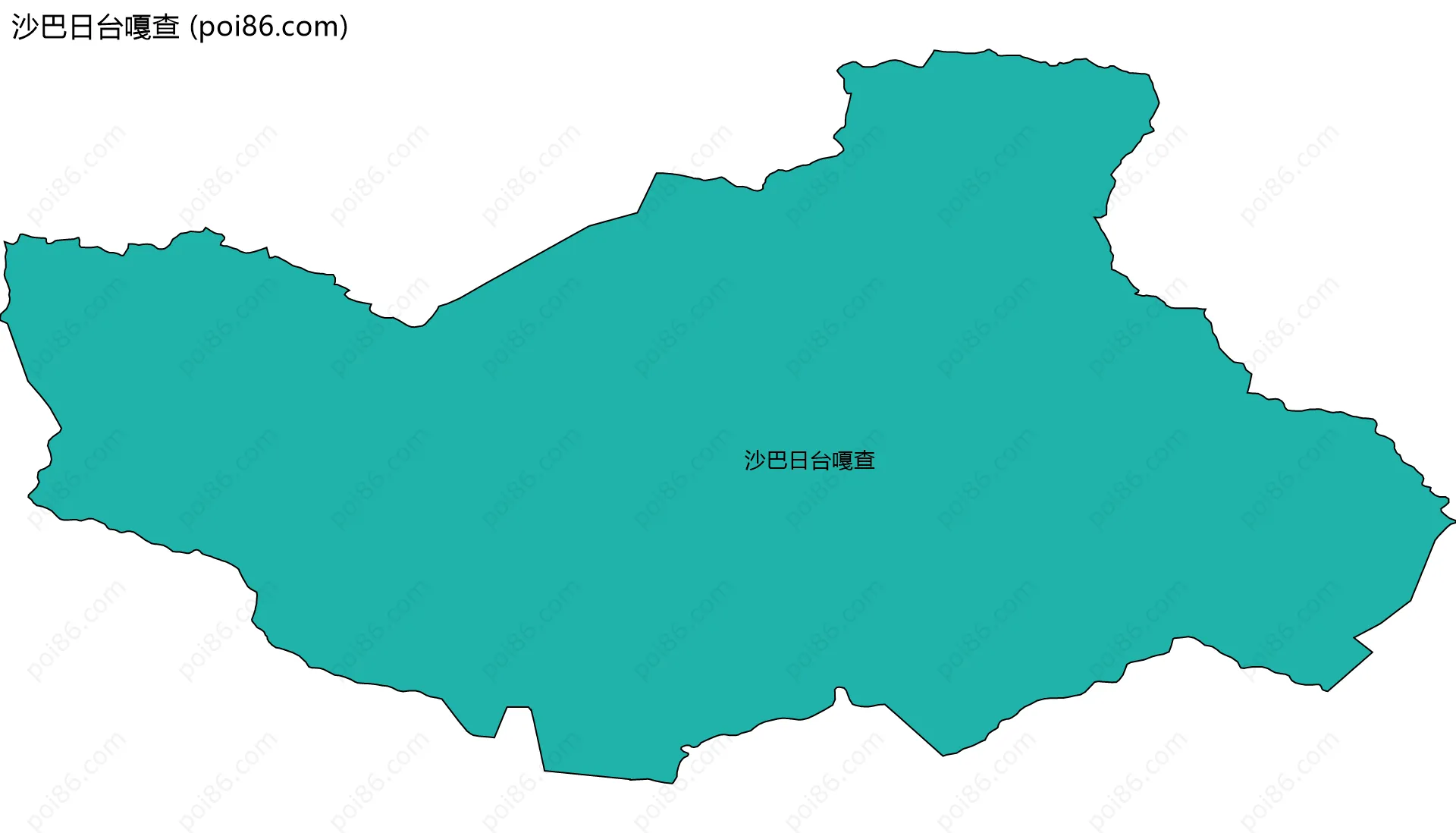 沙巴日台嘎查边界地图