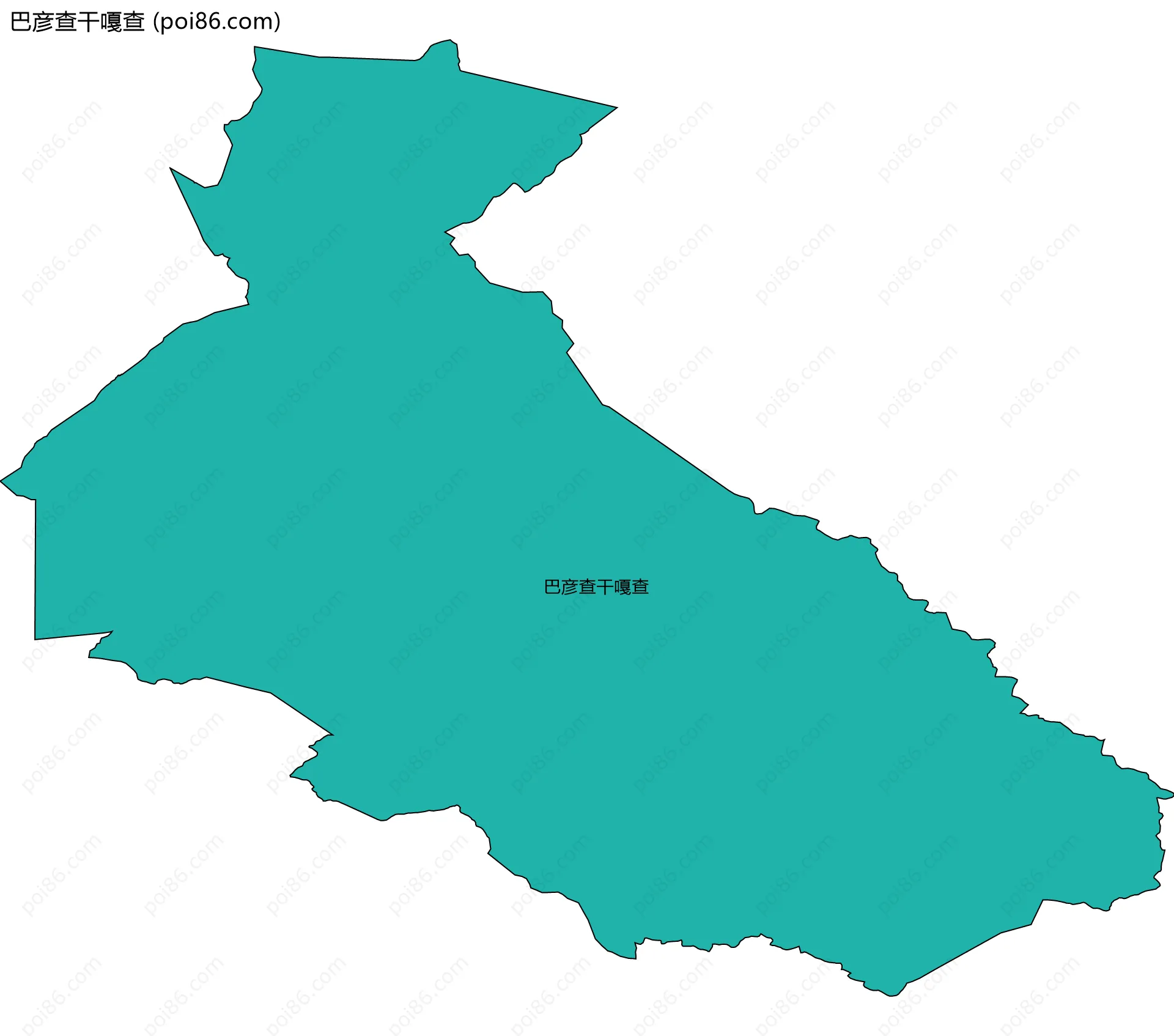 巴彦查干嘎查边界地图