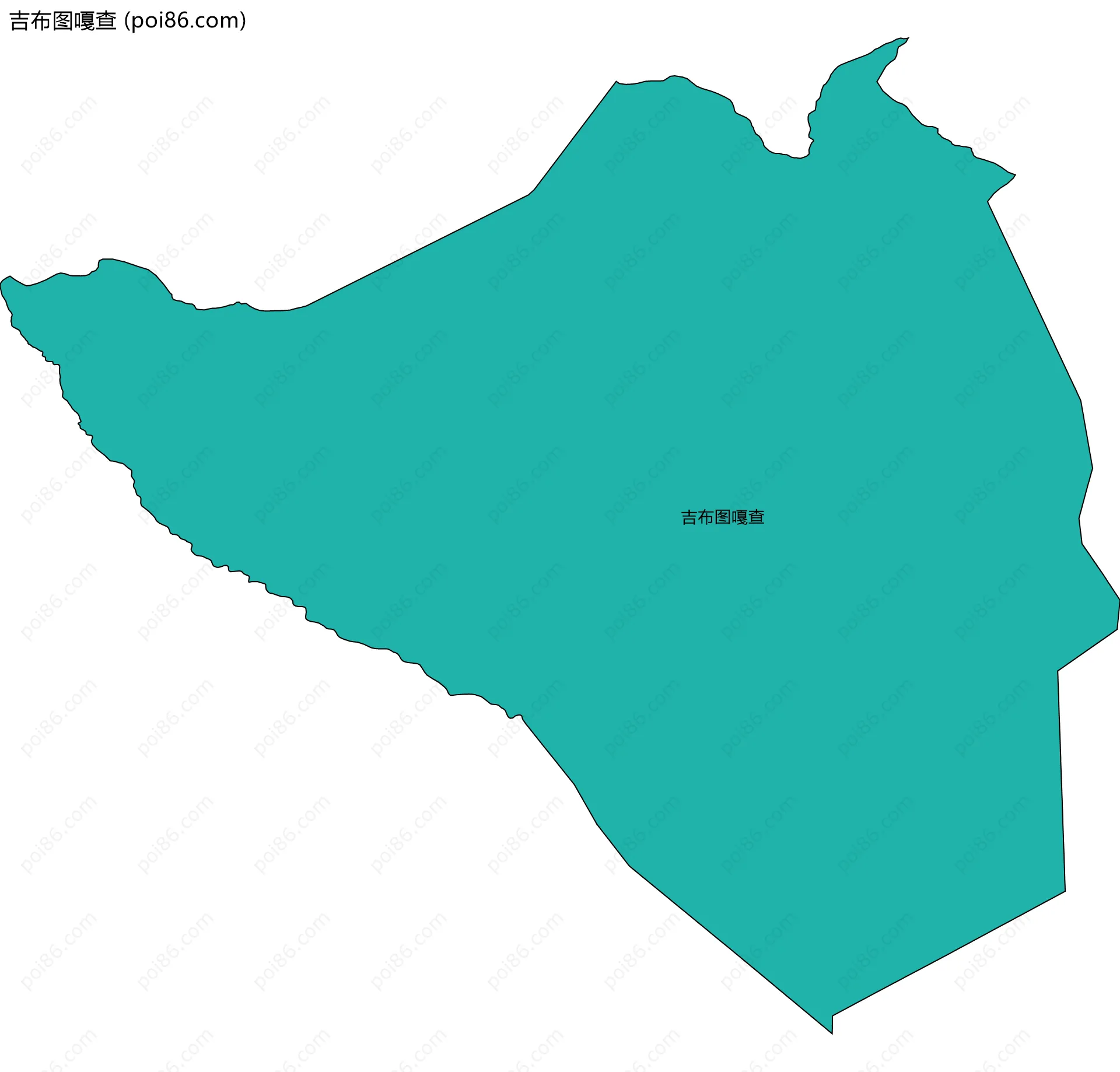 吉布图嘎查边界地图