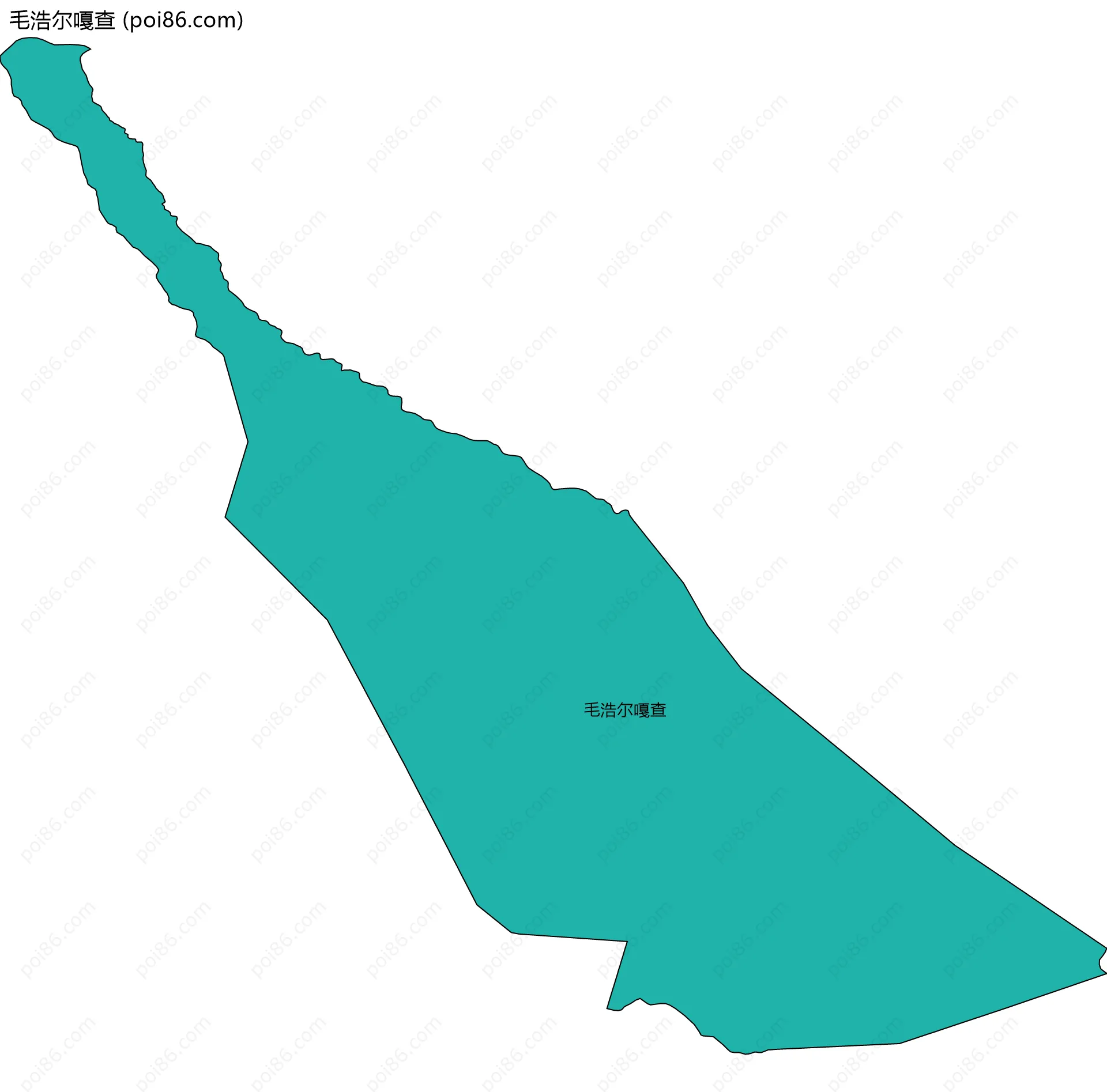 毛浩尔嘎查边界地图