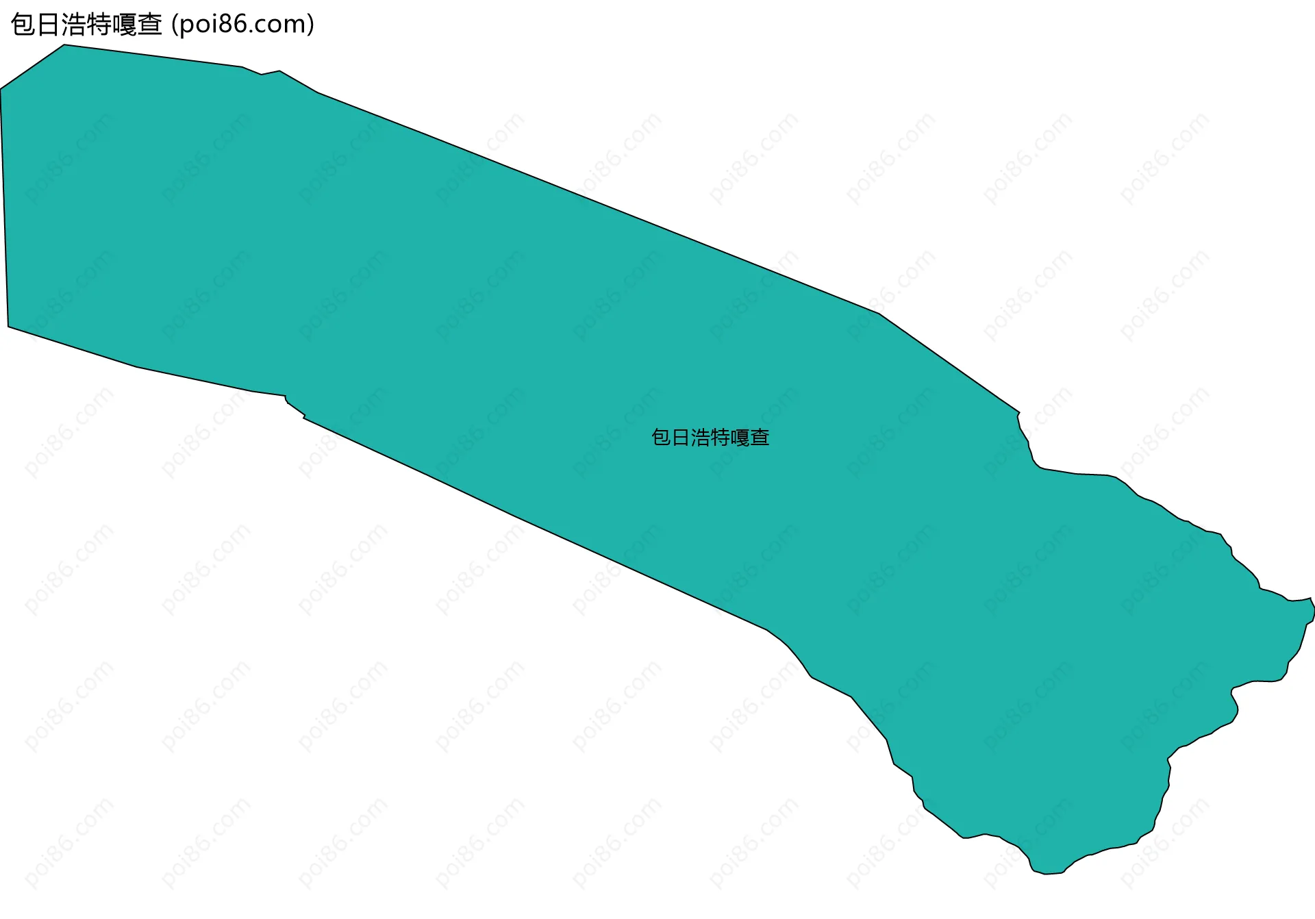 包日浩特嘎查边界地图