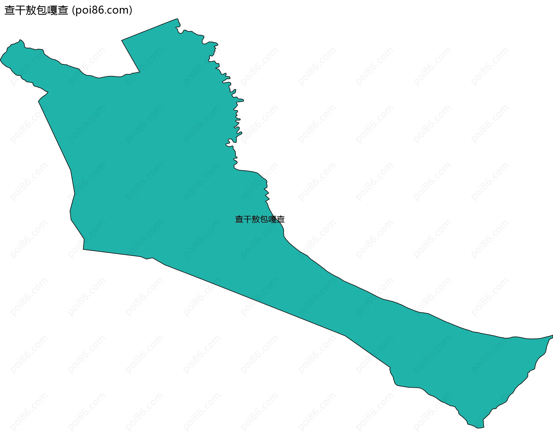 查干敖包嘎查边界地图