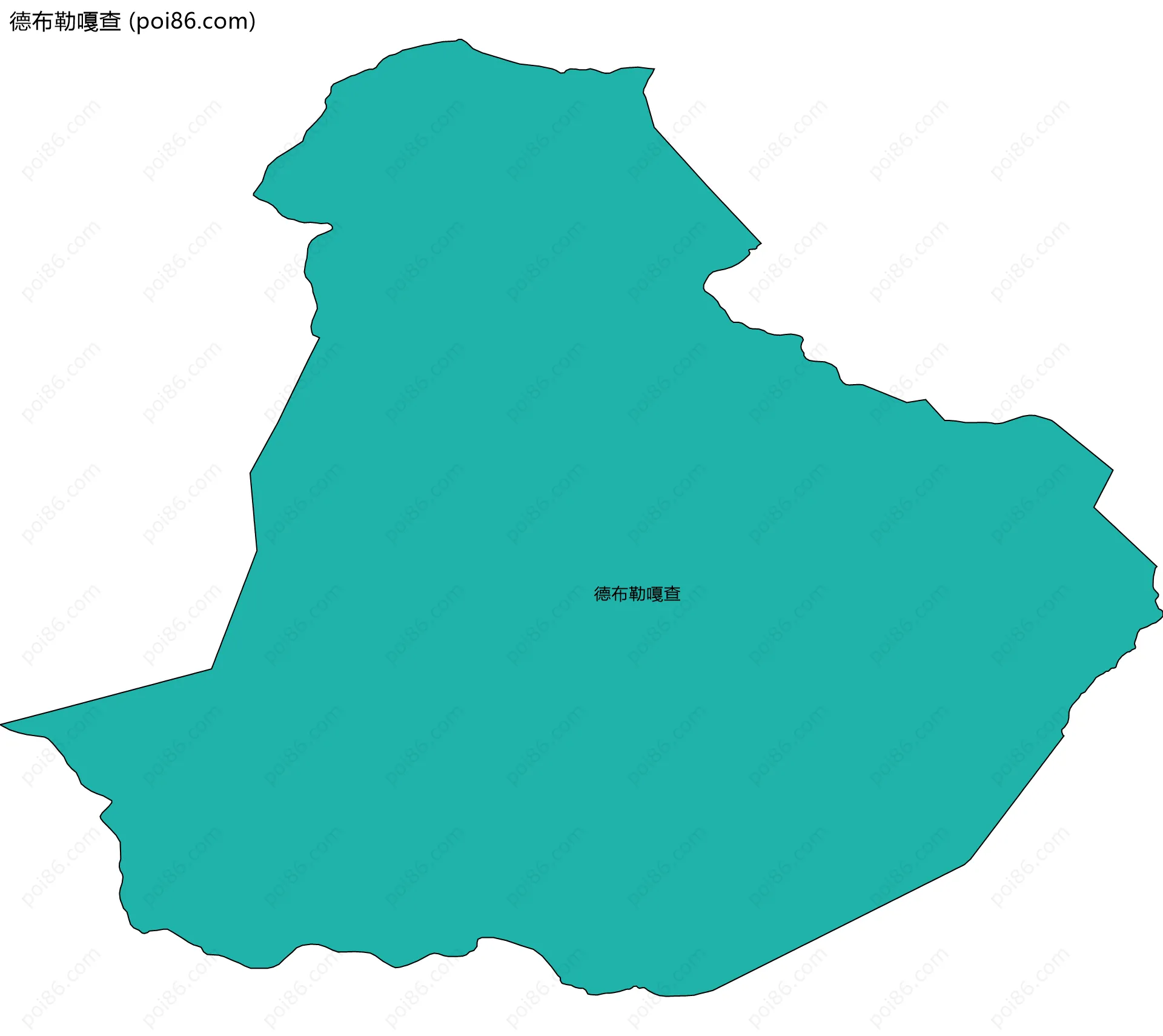 德布勒嘎查边界地图