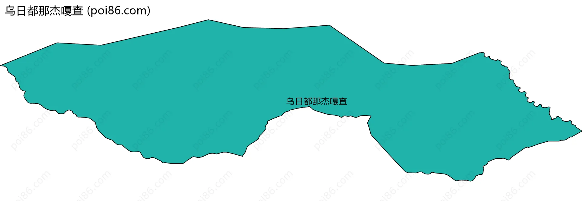 乌日都那杰嘎查边界地图