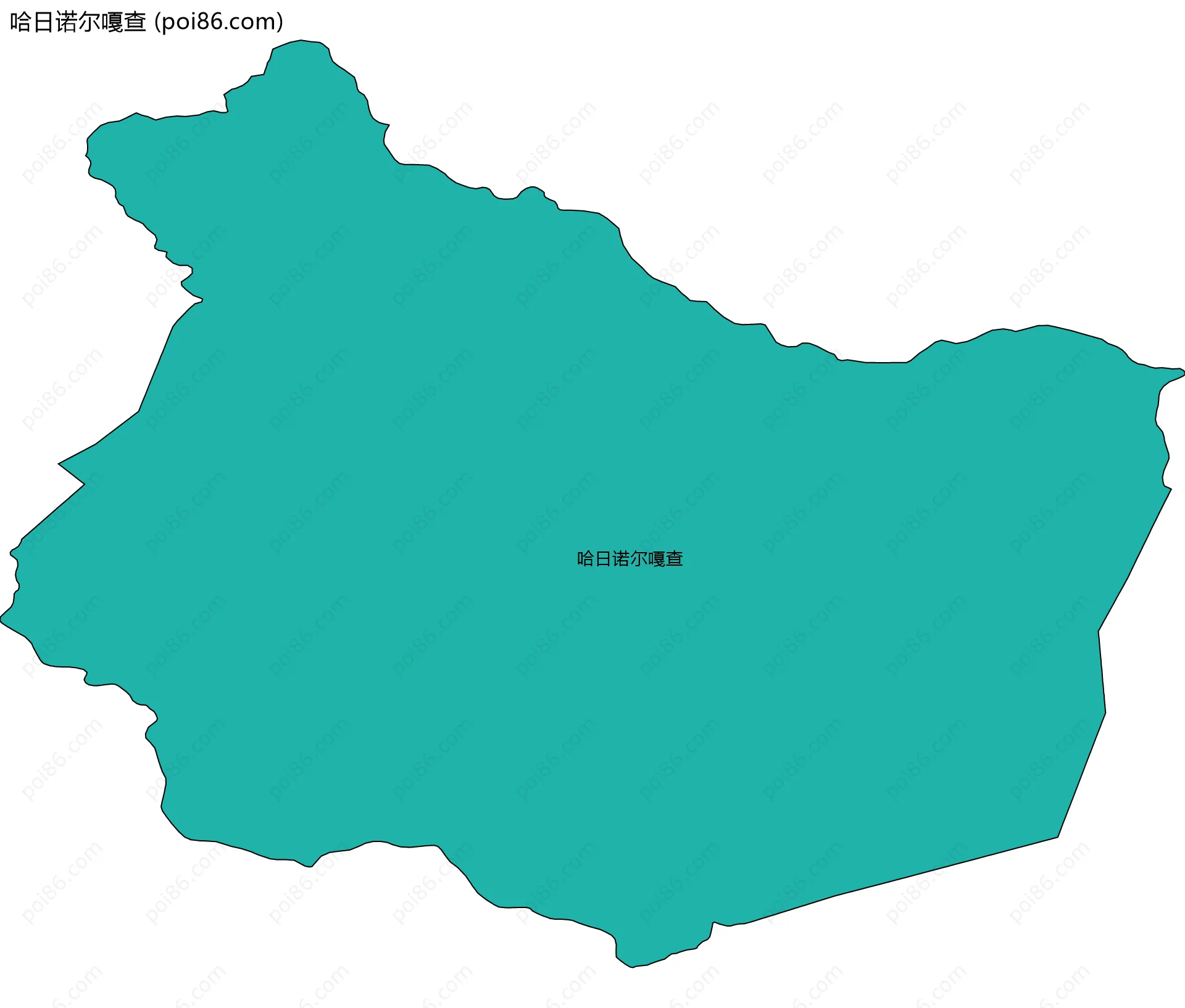 哈日诺尔嘎查边界地图