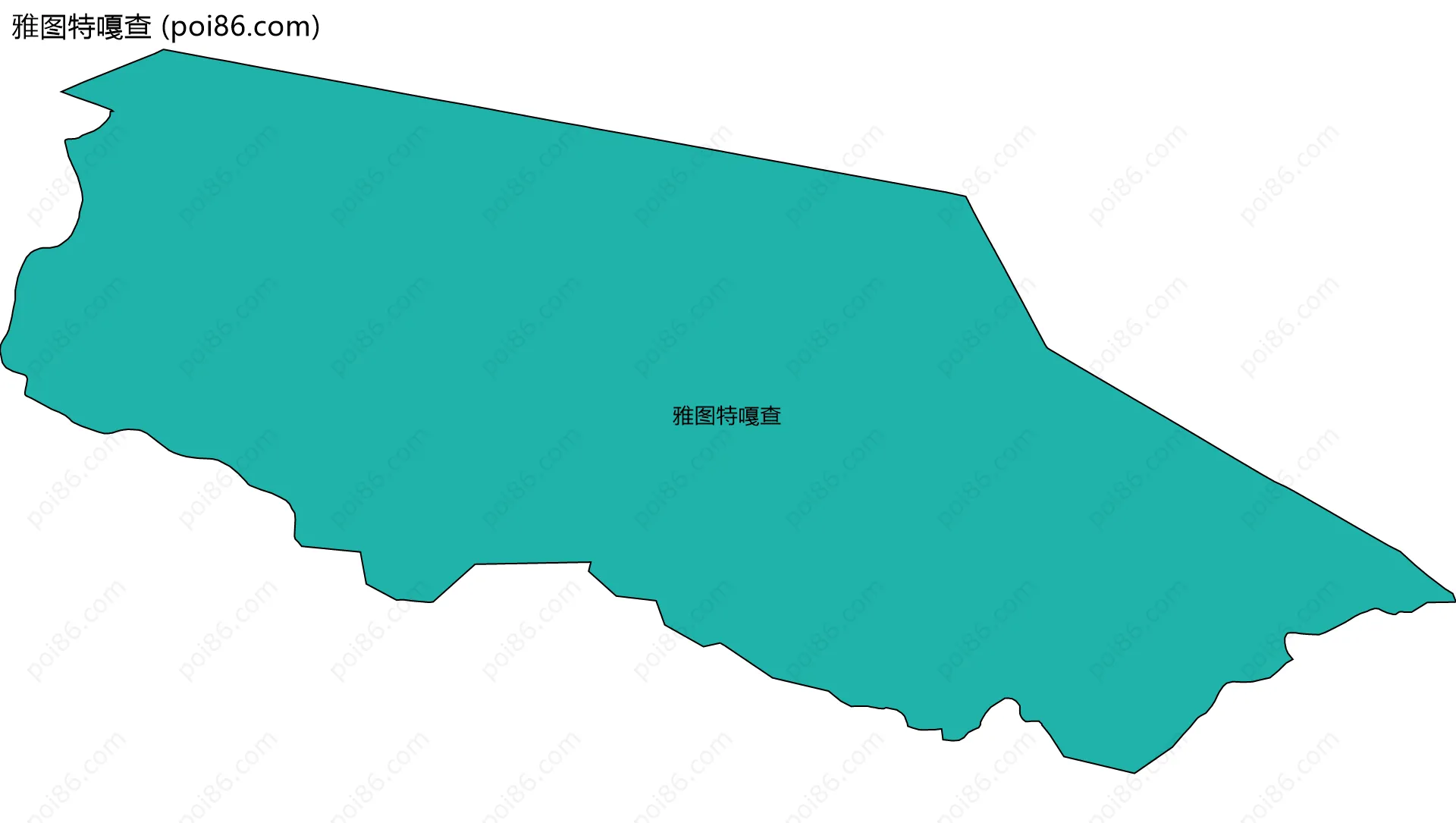 雅图特嘎查边界地图