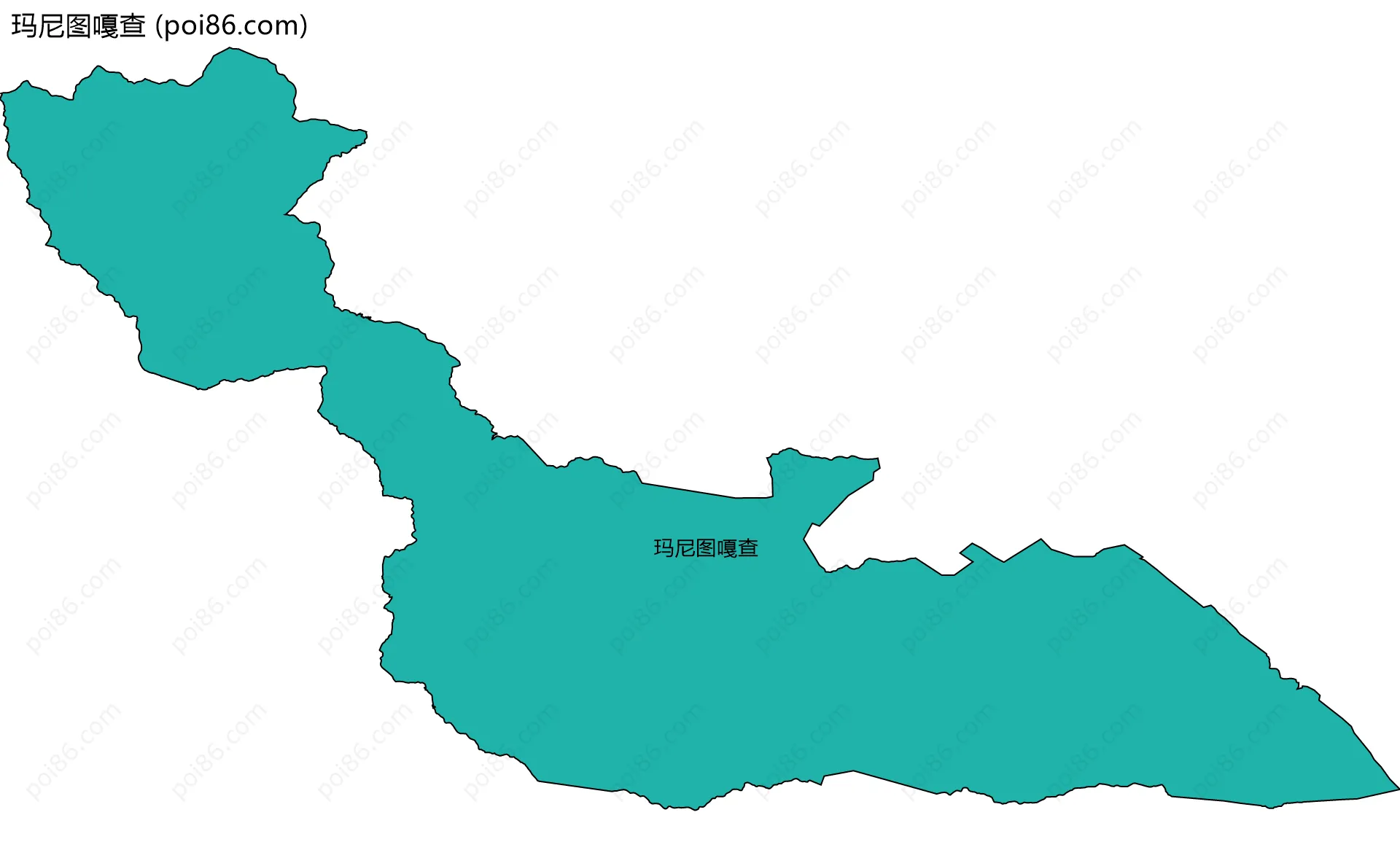 玛尼图嘎查边界地图