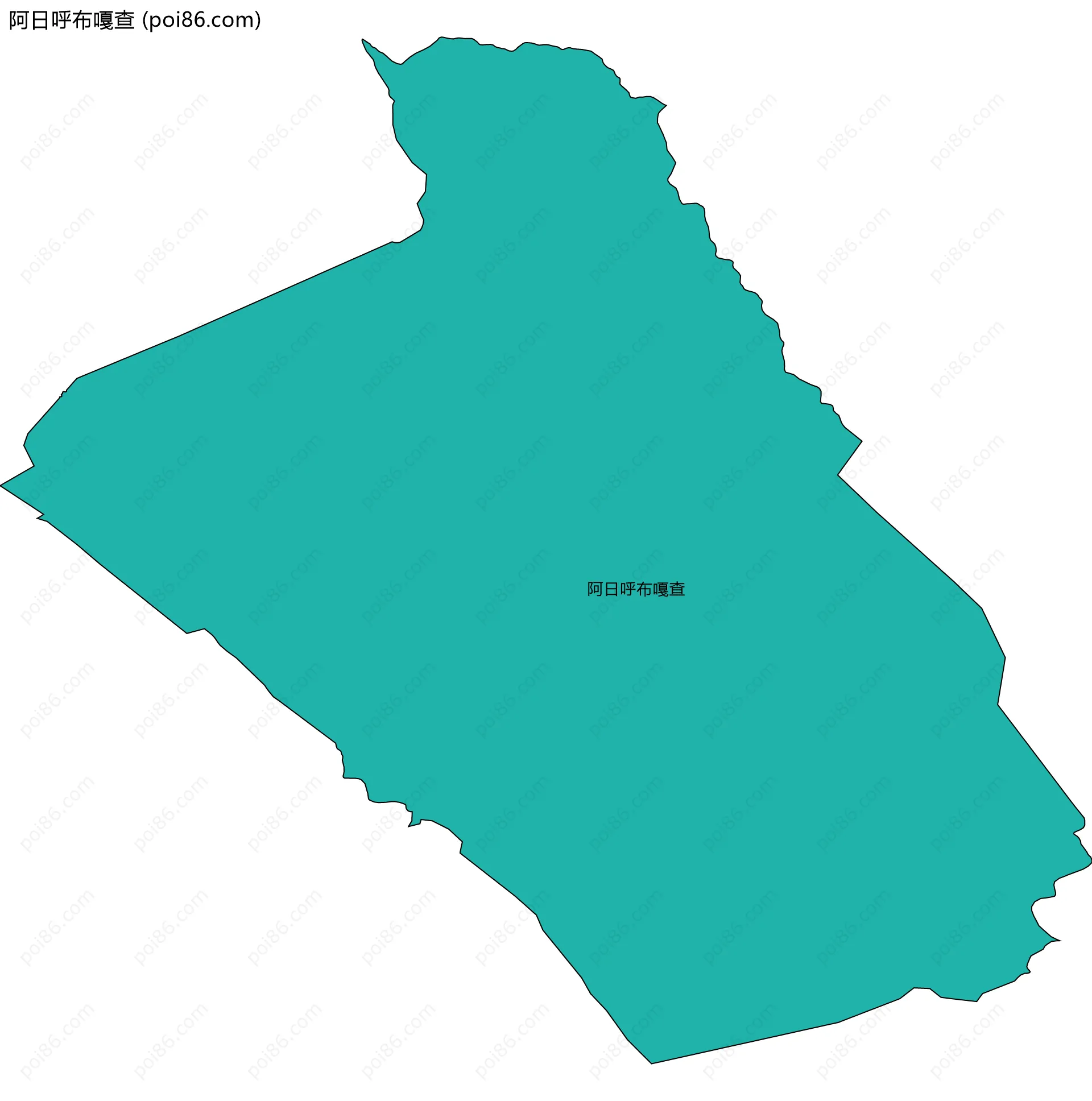 阿日呼布嘎查边界地图