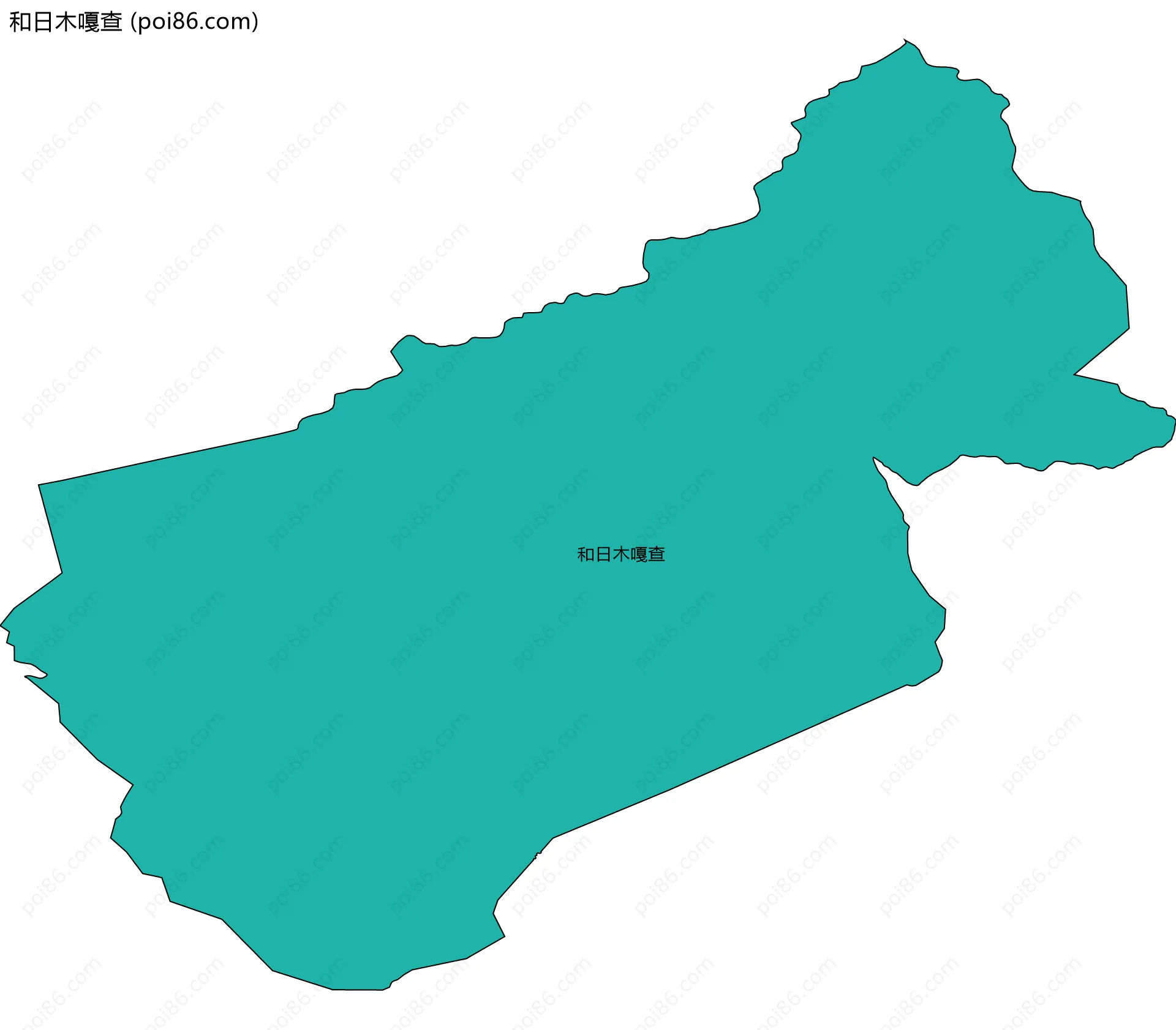 和日木嘎查边界地图