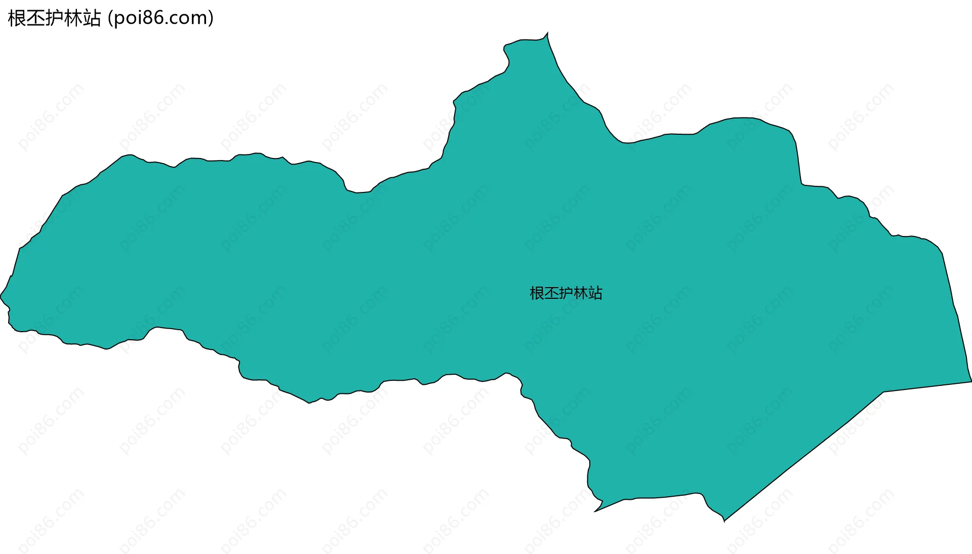 根丕护林站边界地图