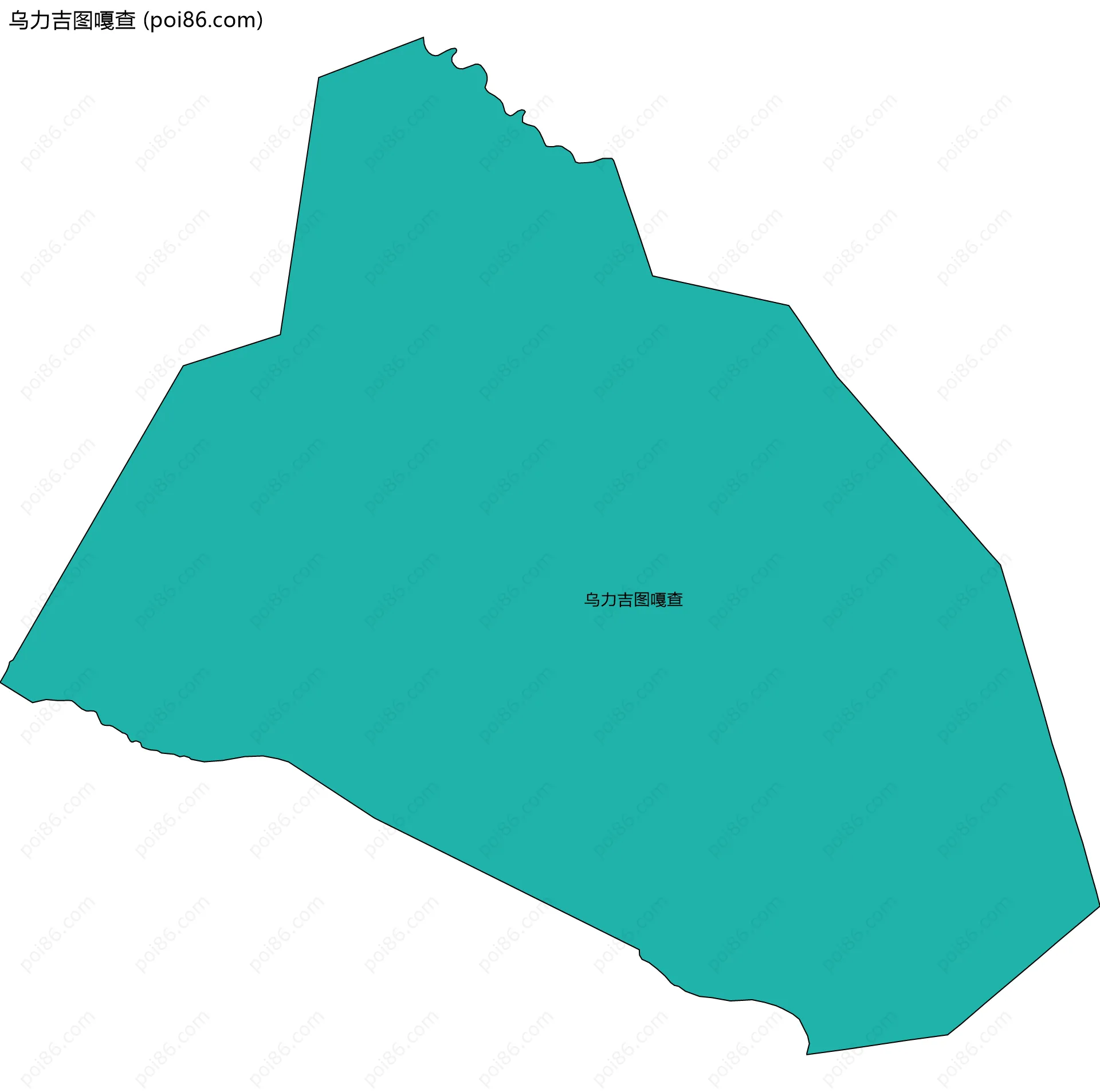 乌力吉图嘎查边界地图