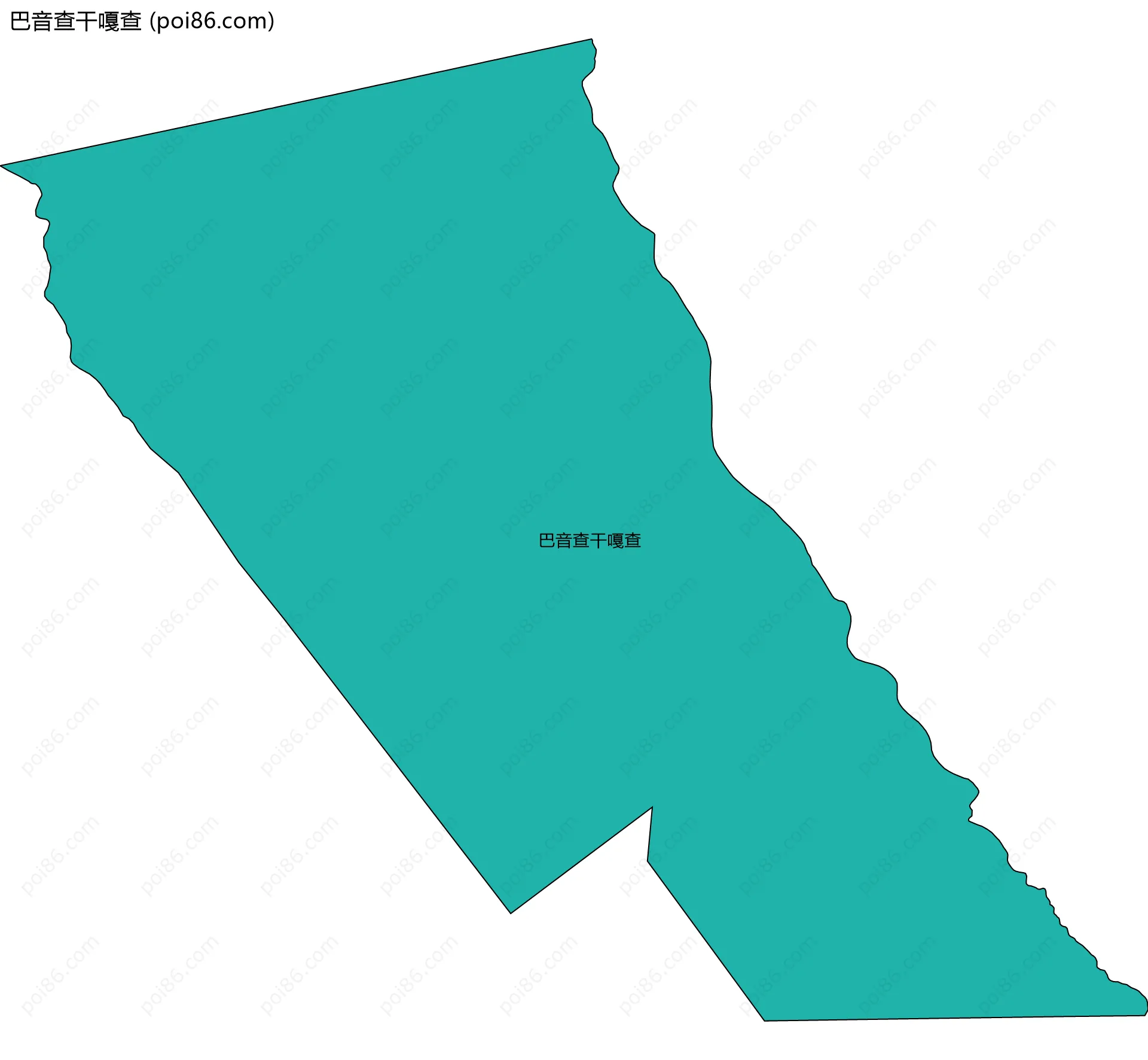 巴音查干嘎查边界地图