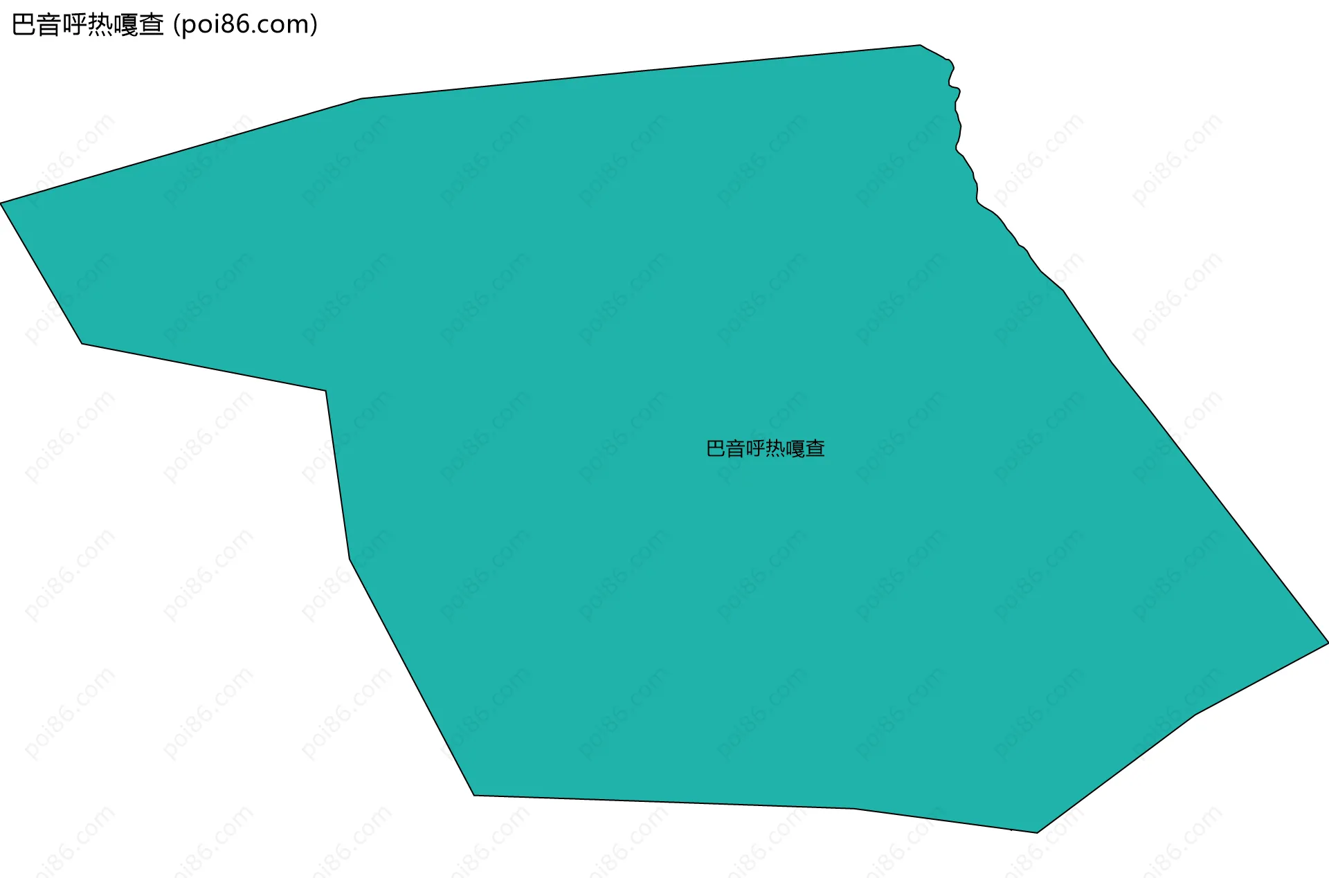 巴音呼热嘎查边界地图