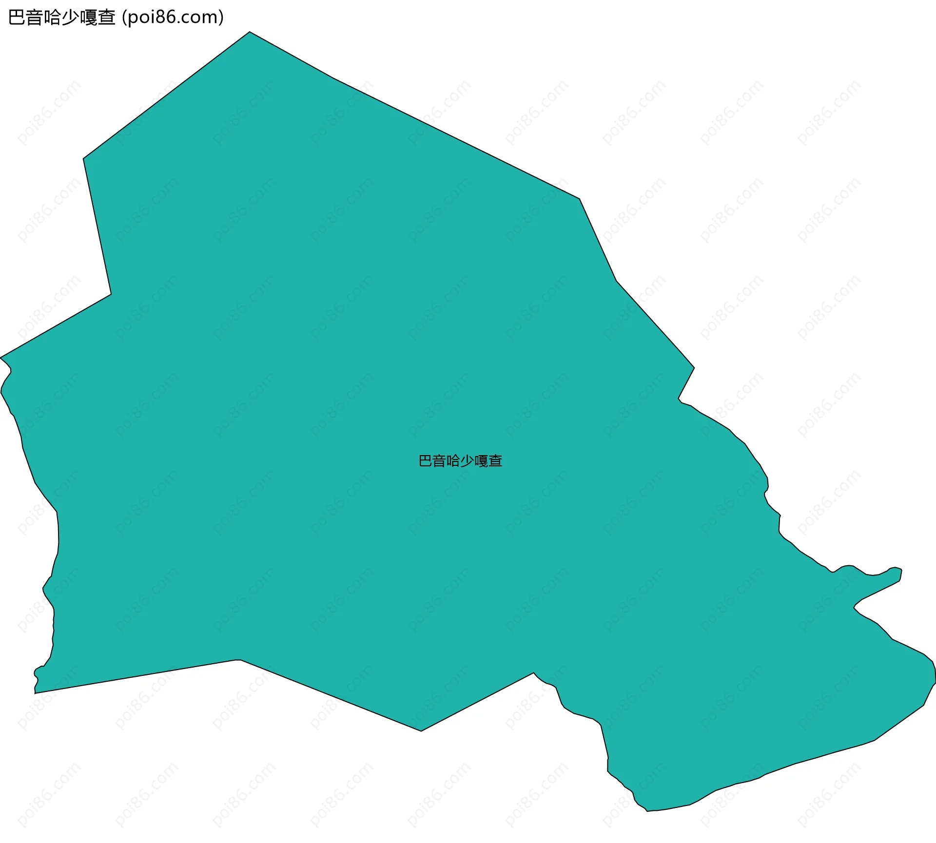 巴音哈少嘎查边界地图