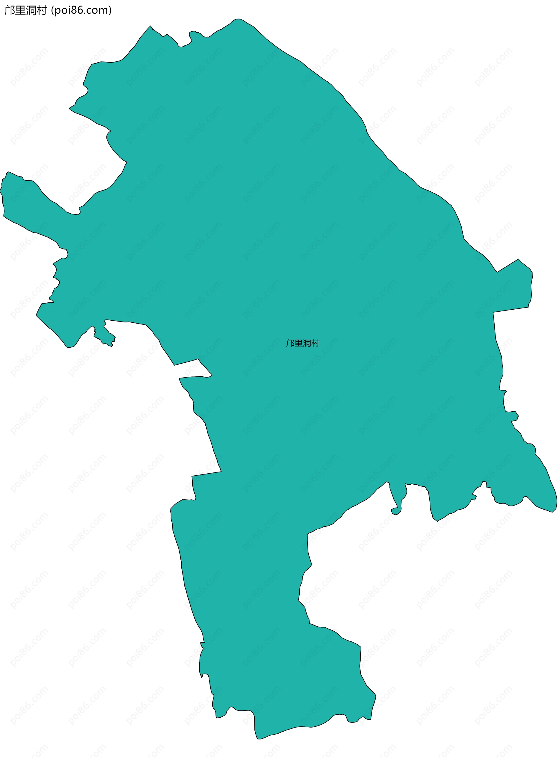 邝里洞村边界地图