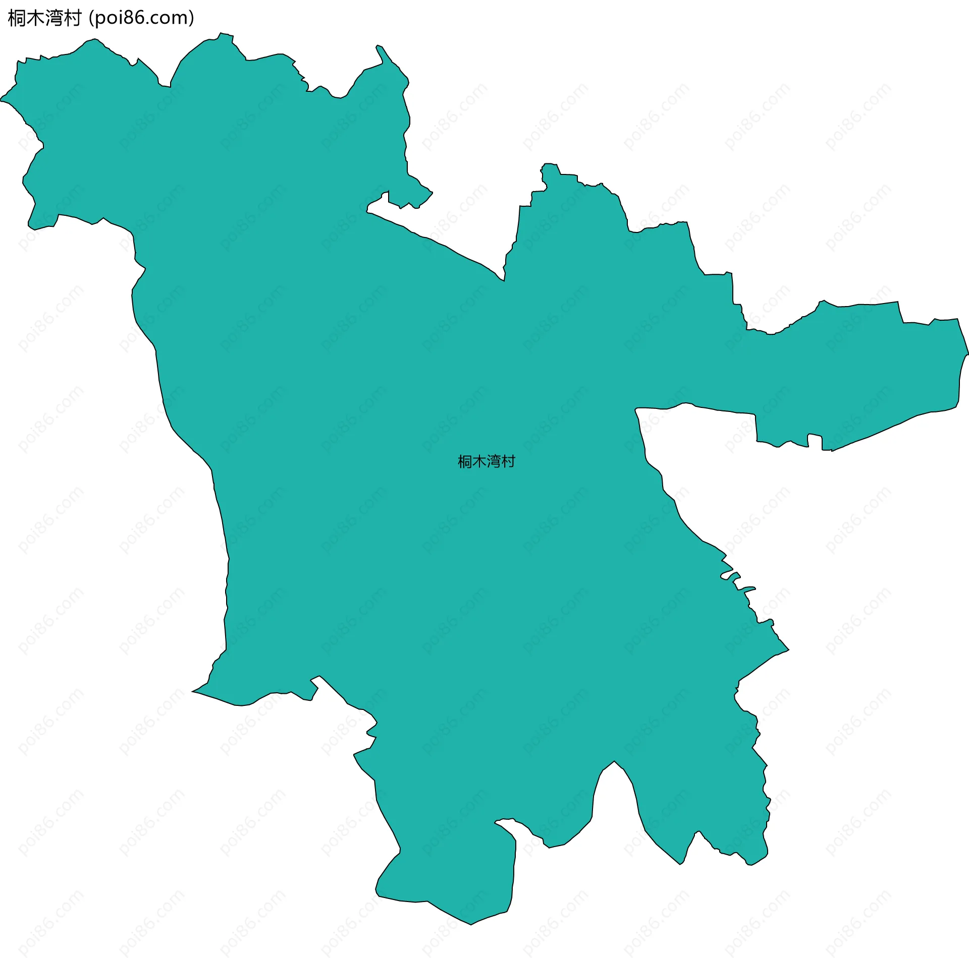 桐木湾村边界地图