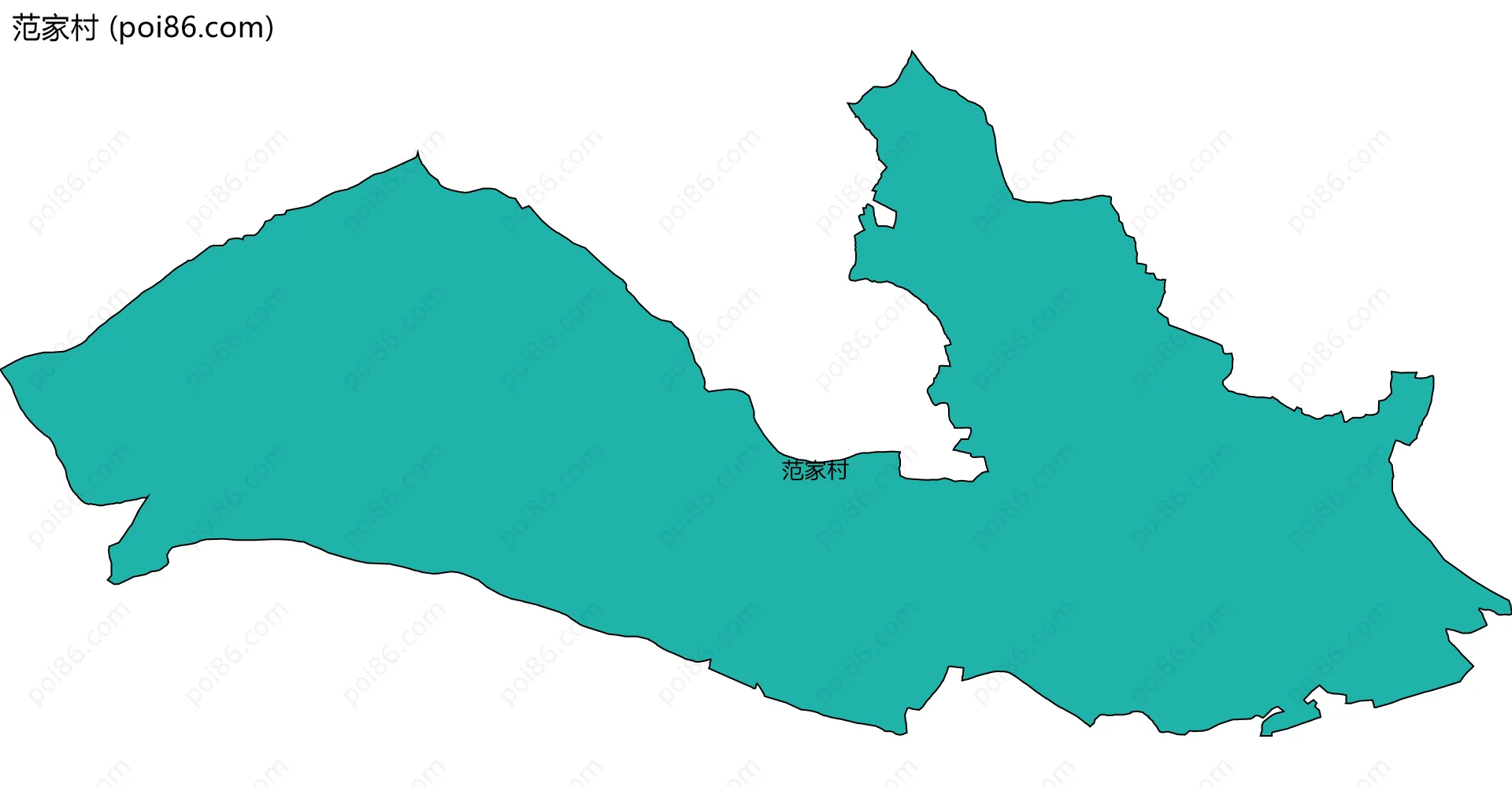范家村边界地图