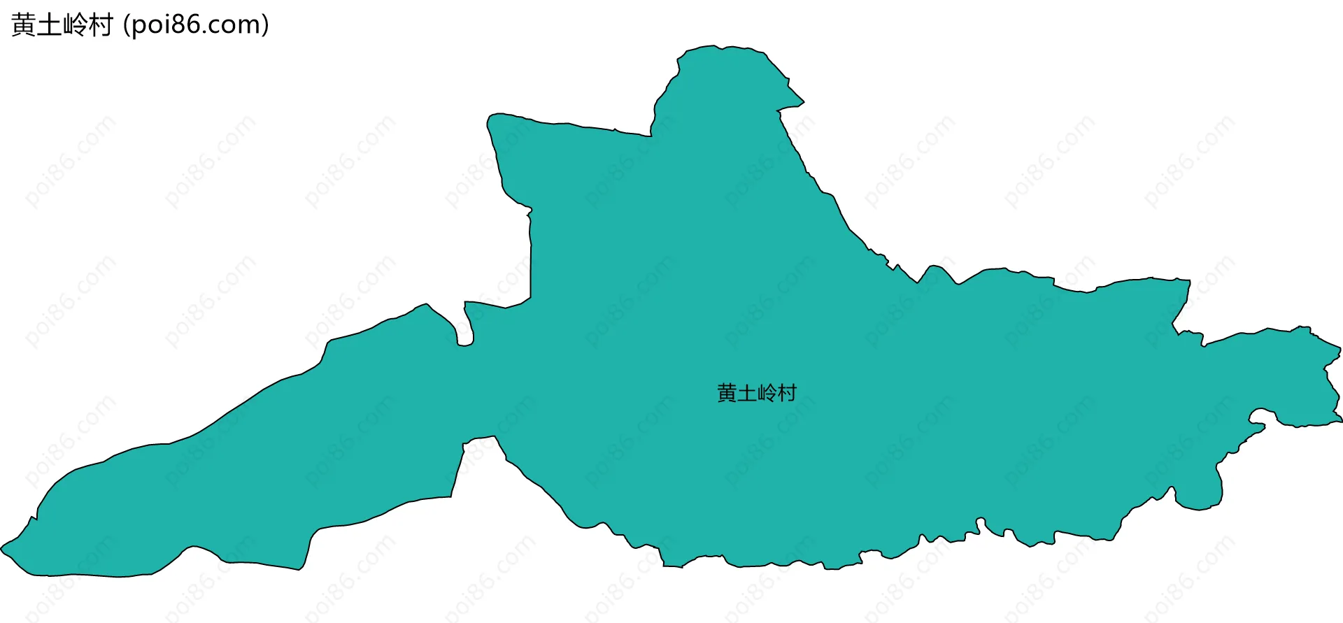 黄土岭村边界地图