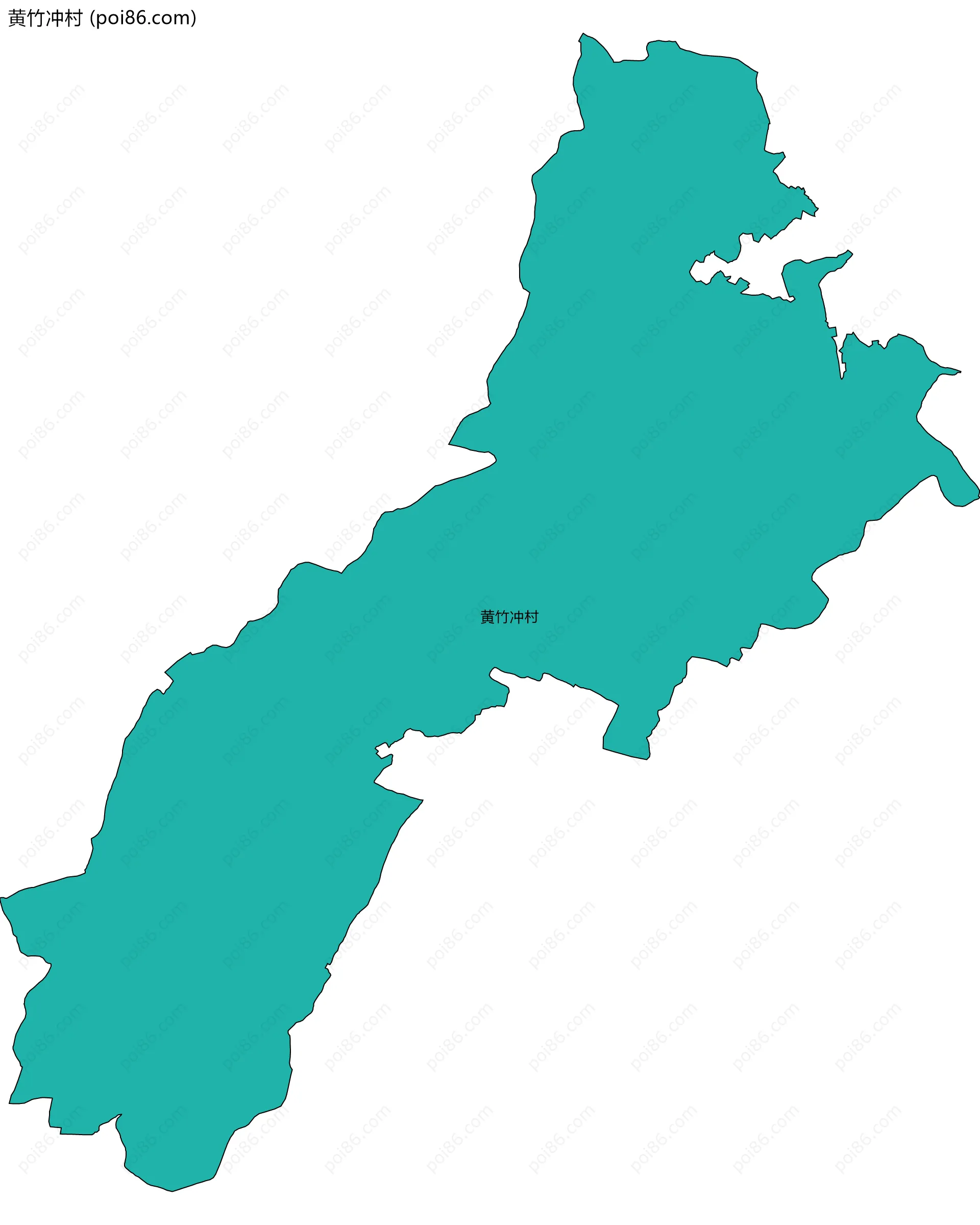 黄竹冲村边界地图