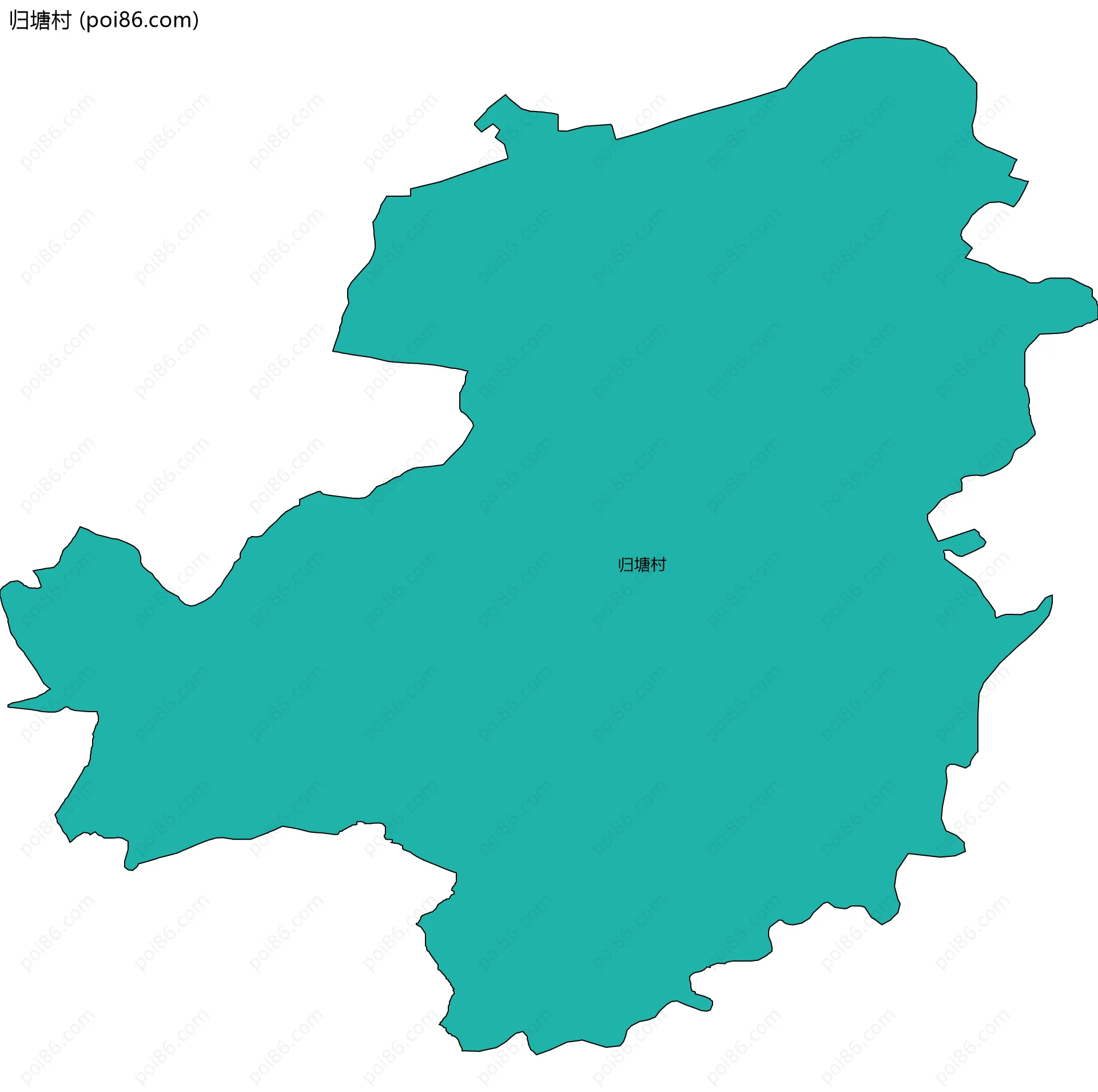 归塘村边界地图