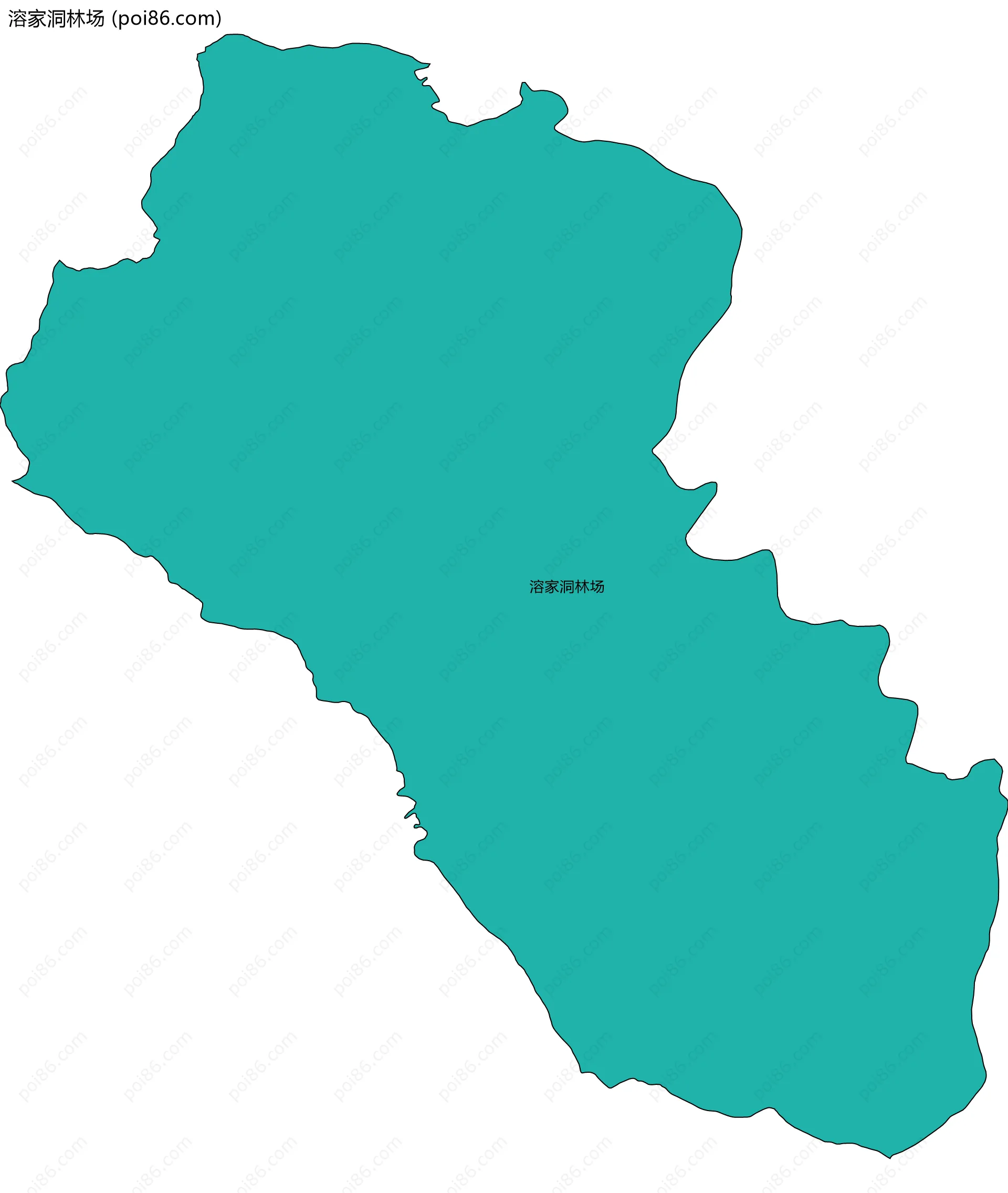 溶家洞林场边界地图