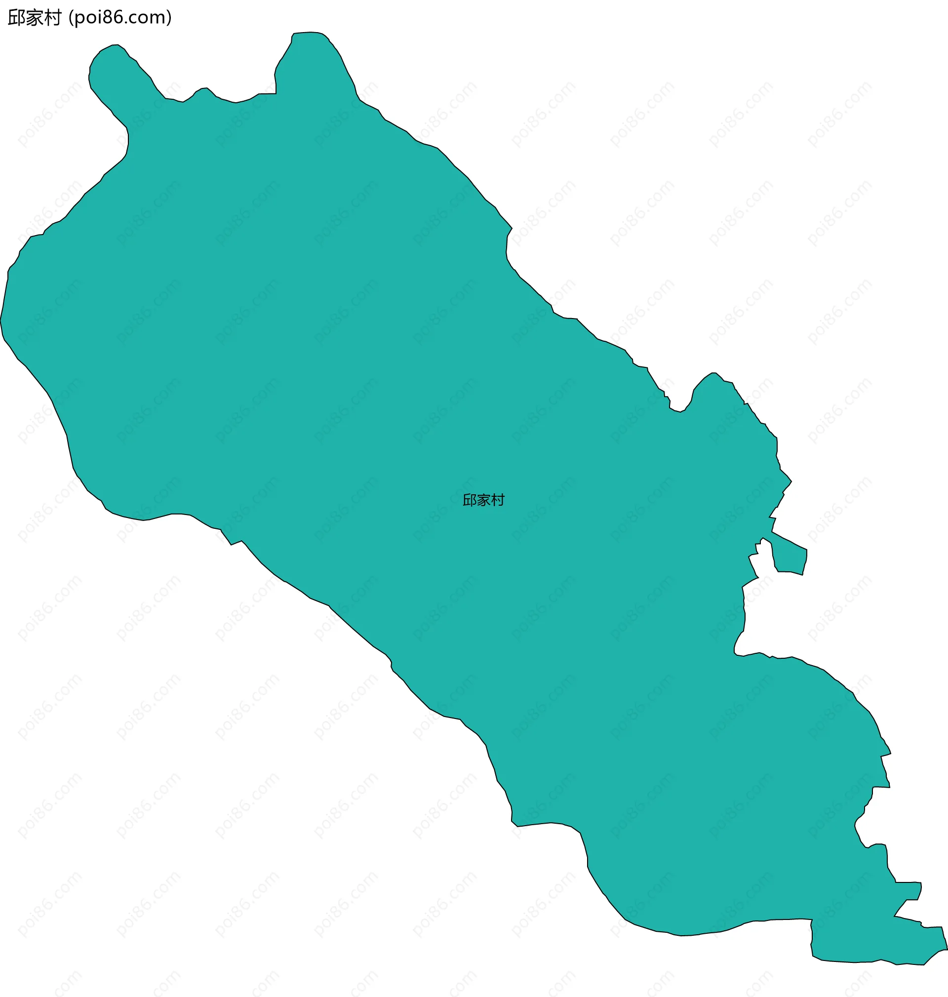 邱家村边界地图