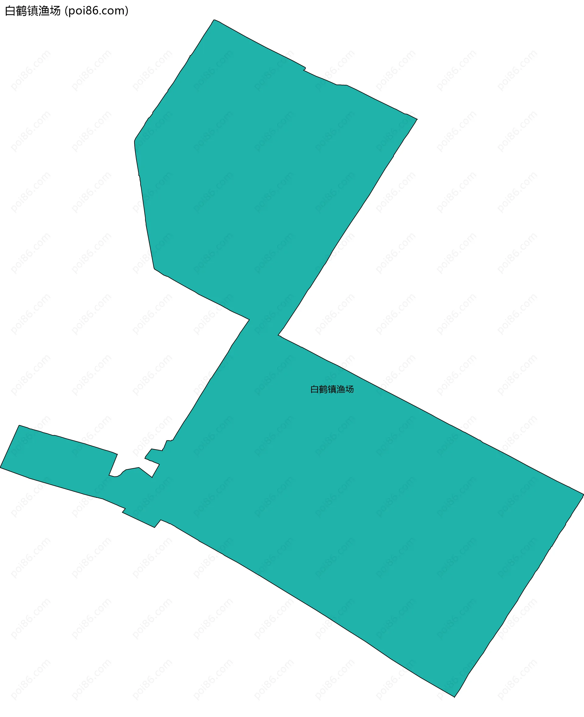 白鹤镇渔场边界地图
