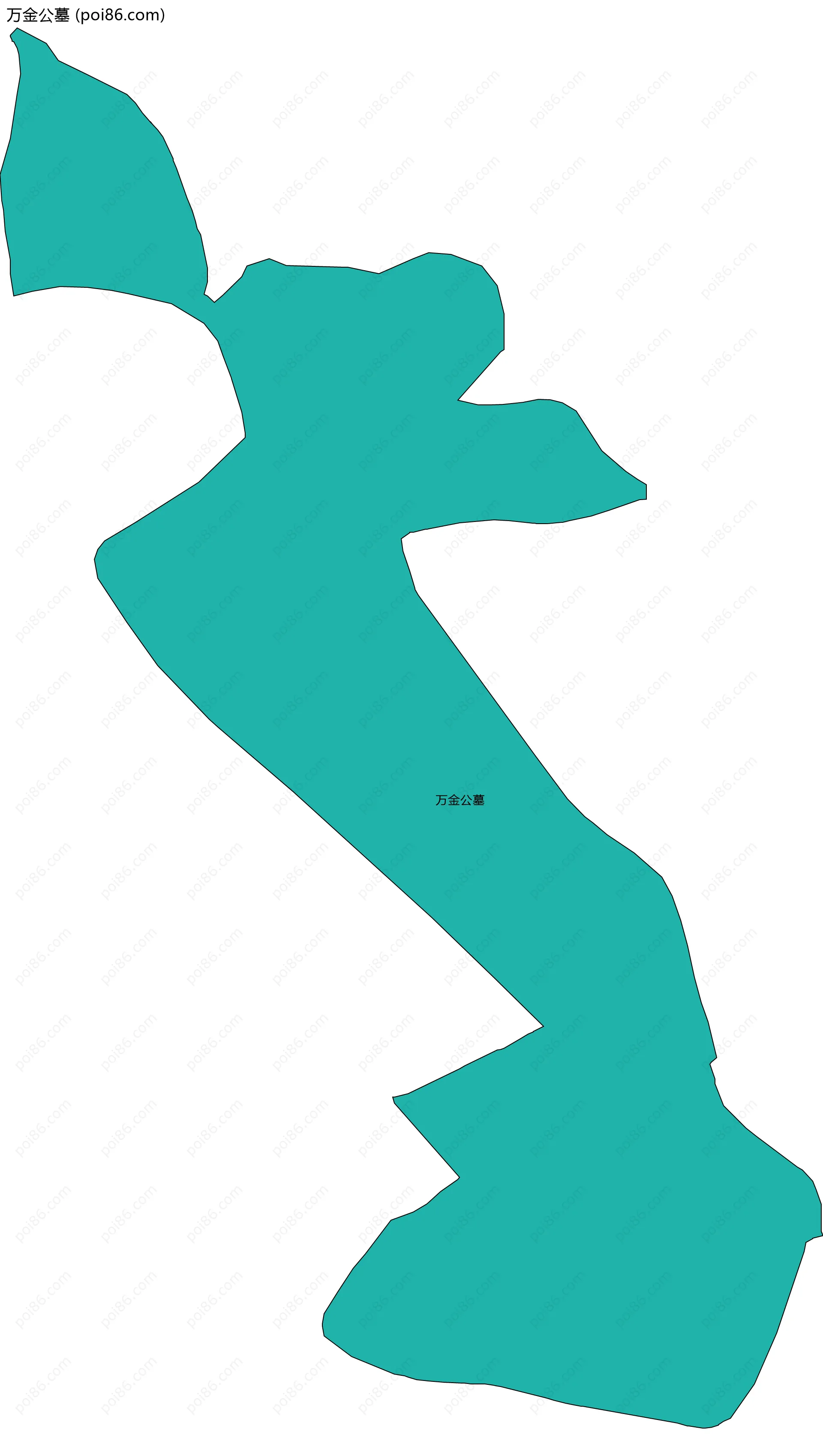 万金公墓边界地图