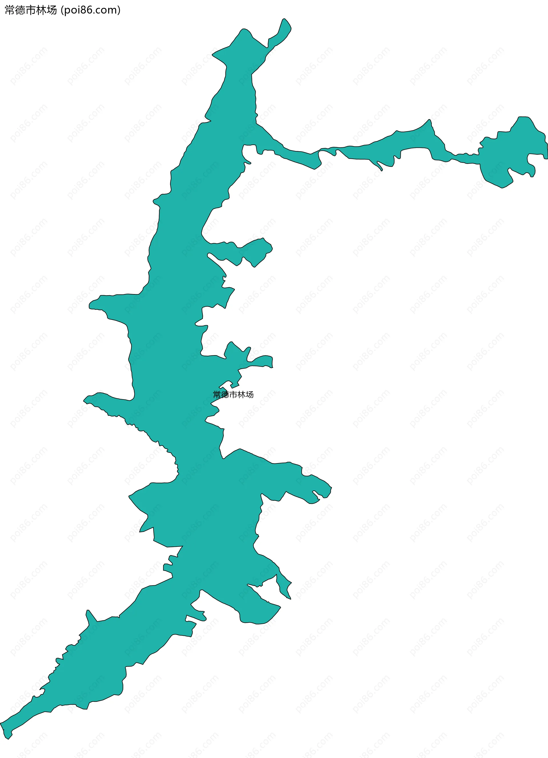 常德市林场边界地图