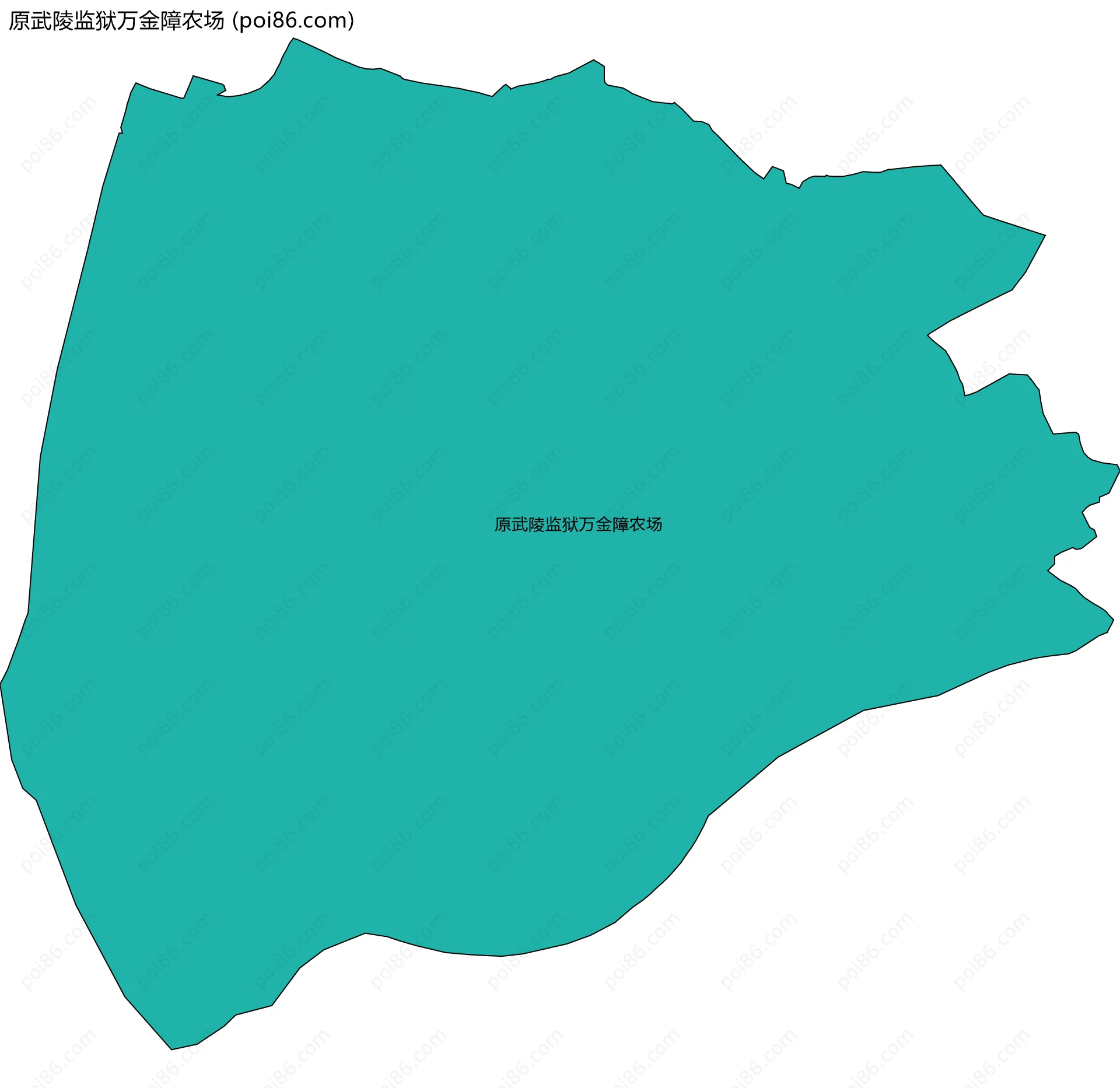 原武陵监狱万金障农场边界地图