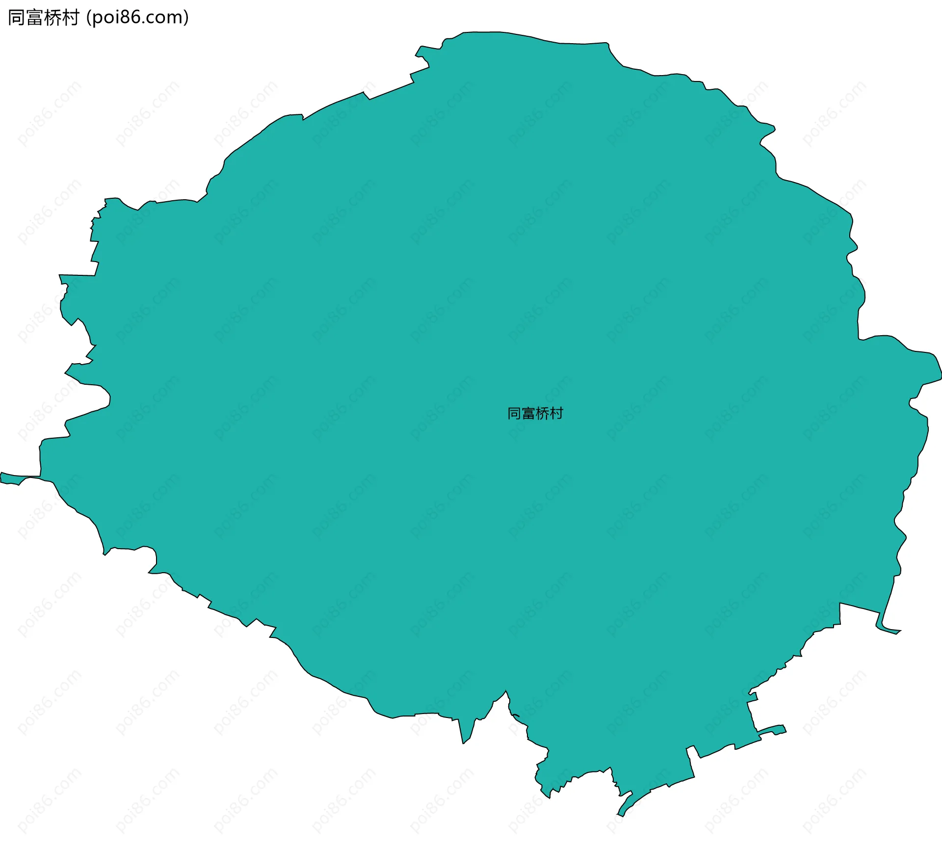 同富桥村边界地图