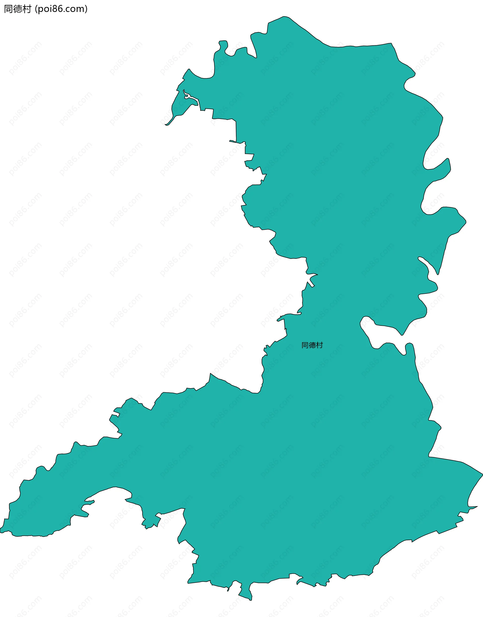 同德村边界地图