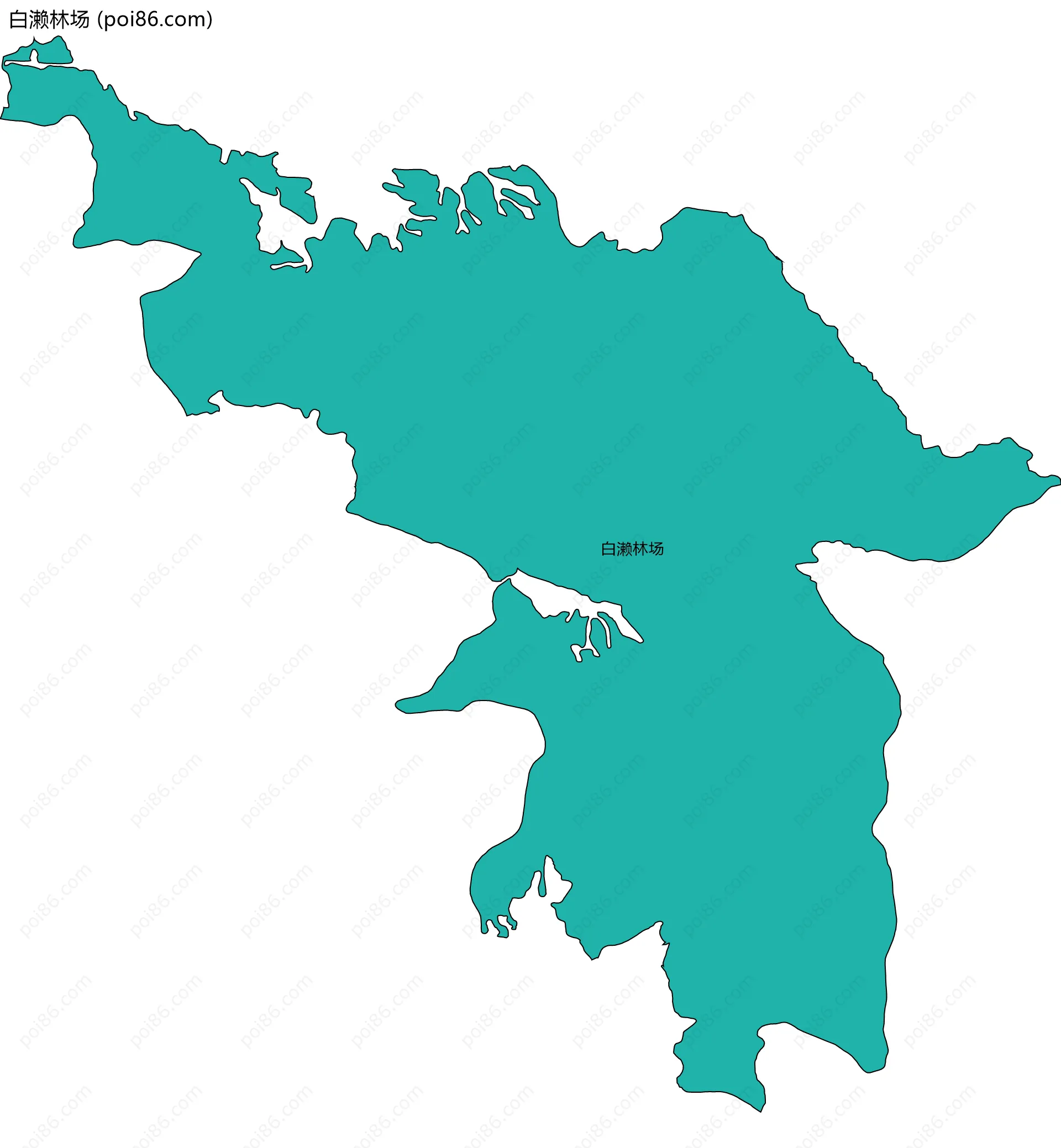 白濑林场边界地图