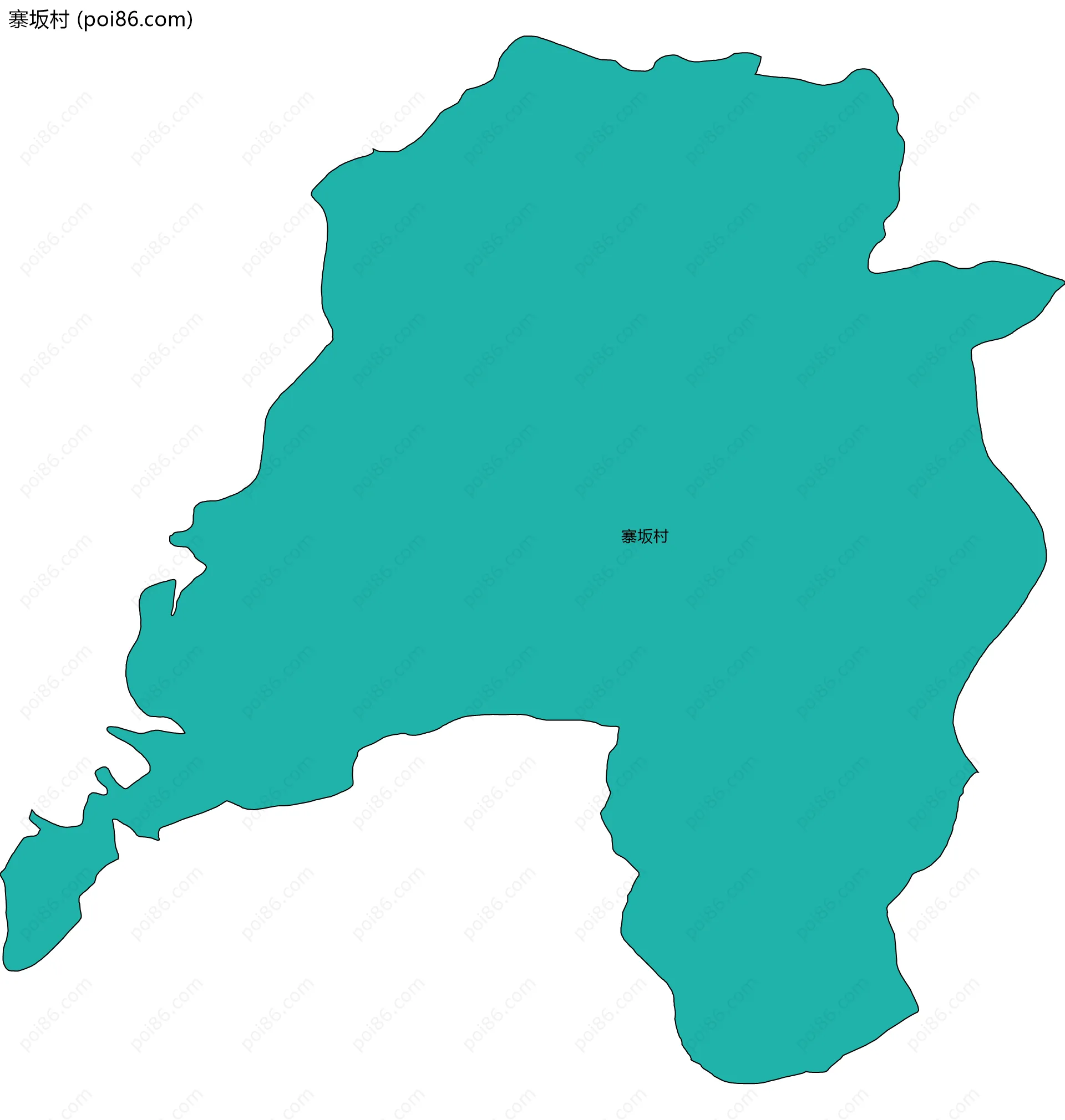 寨坂村边界地图