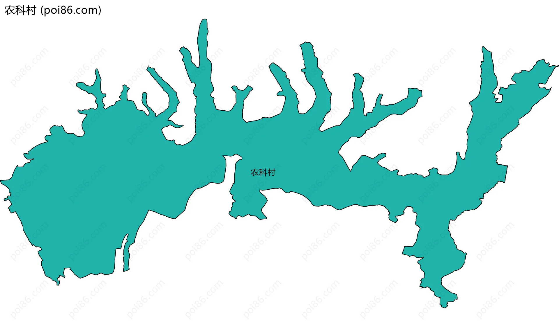 农科村边界地图